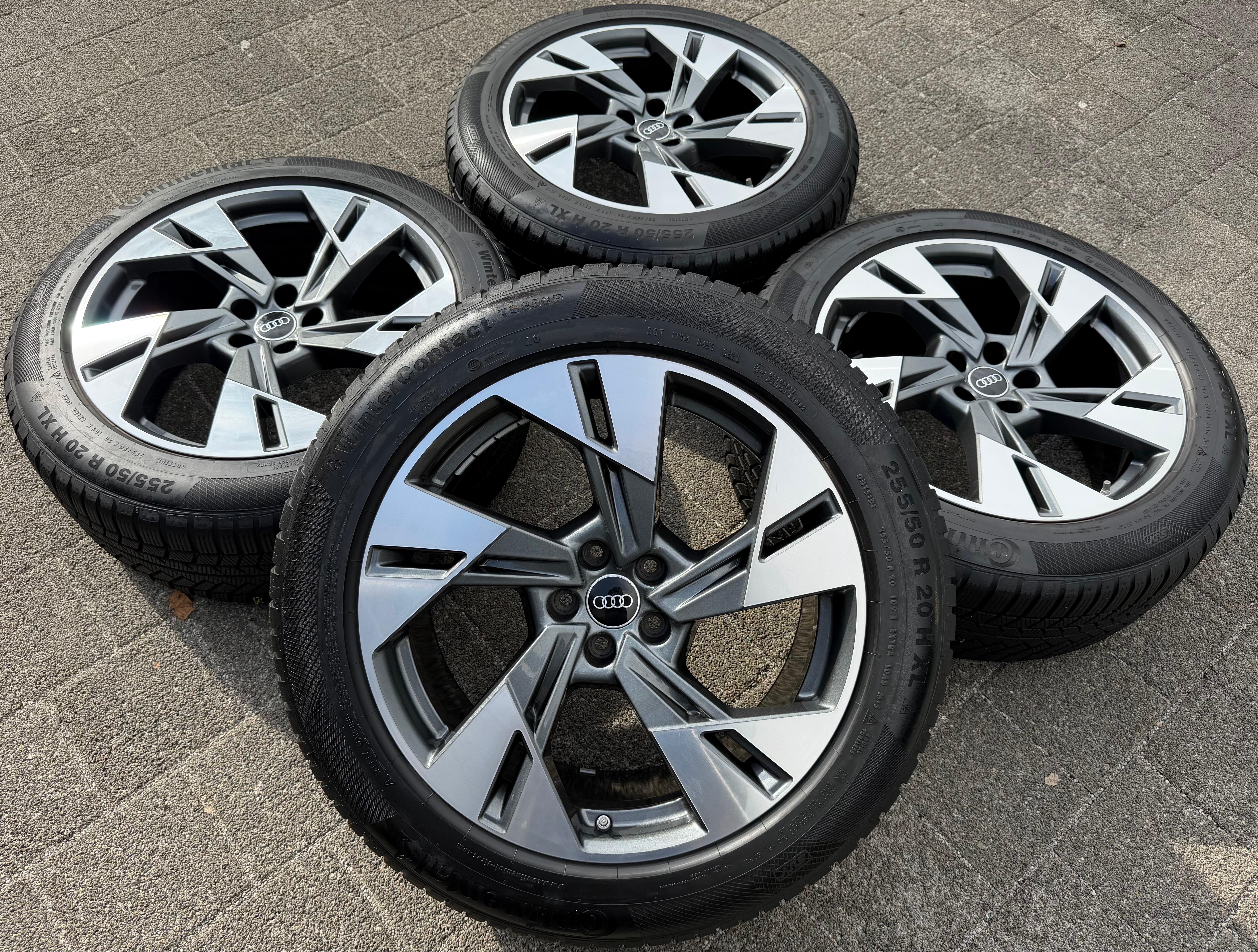 4 ORIGINAL 20" ALU WINTERRÄDER AUDI E-TRON Q8 ETRON 4KE601025T 255/50R20 109H