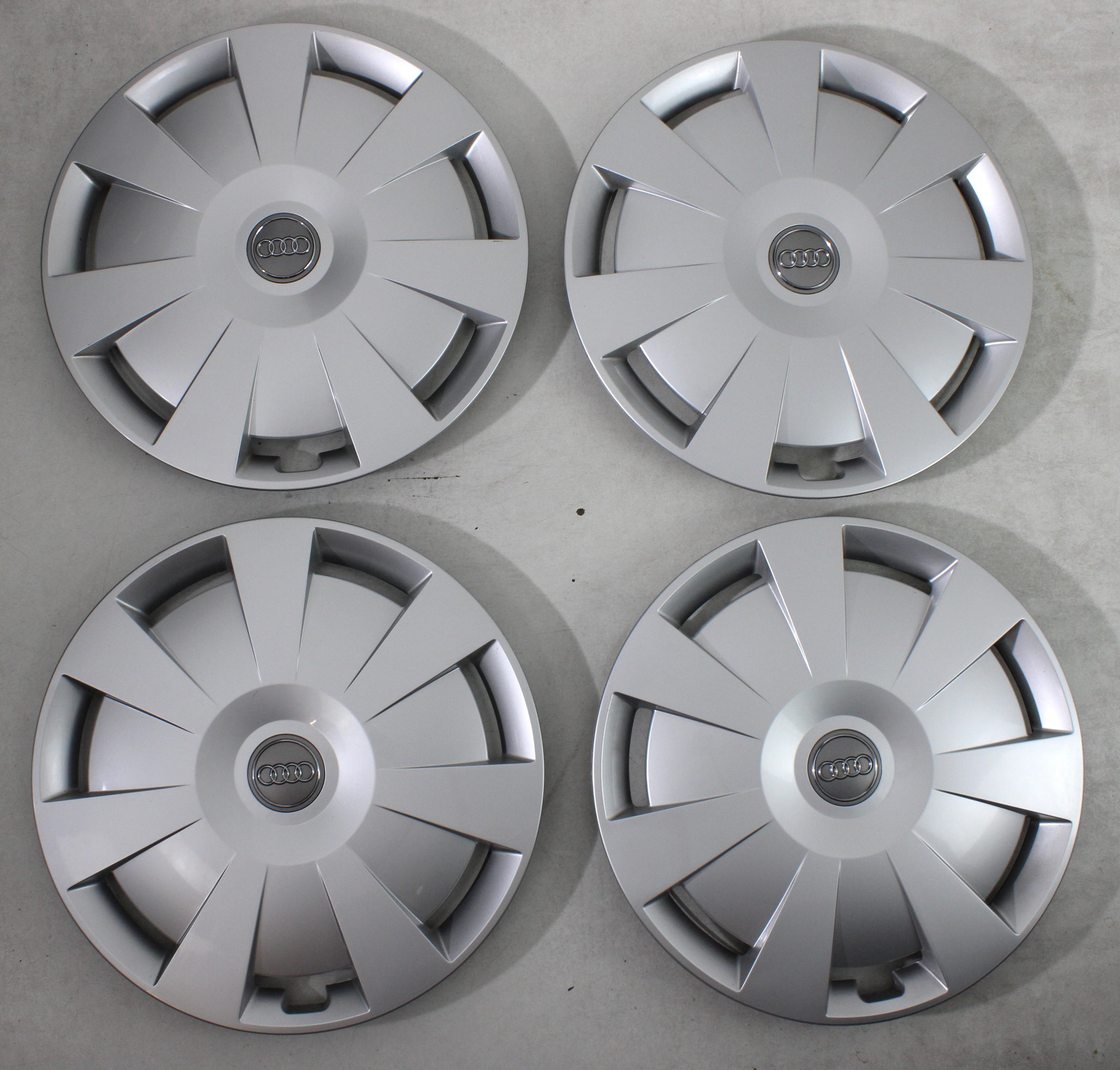 4 ORIGINAL 16" RADKAPPEN AUDI A3 A4 Q2 8V0601147C 16 ZOLL RADBLENDEN FREIHAUS