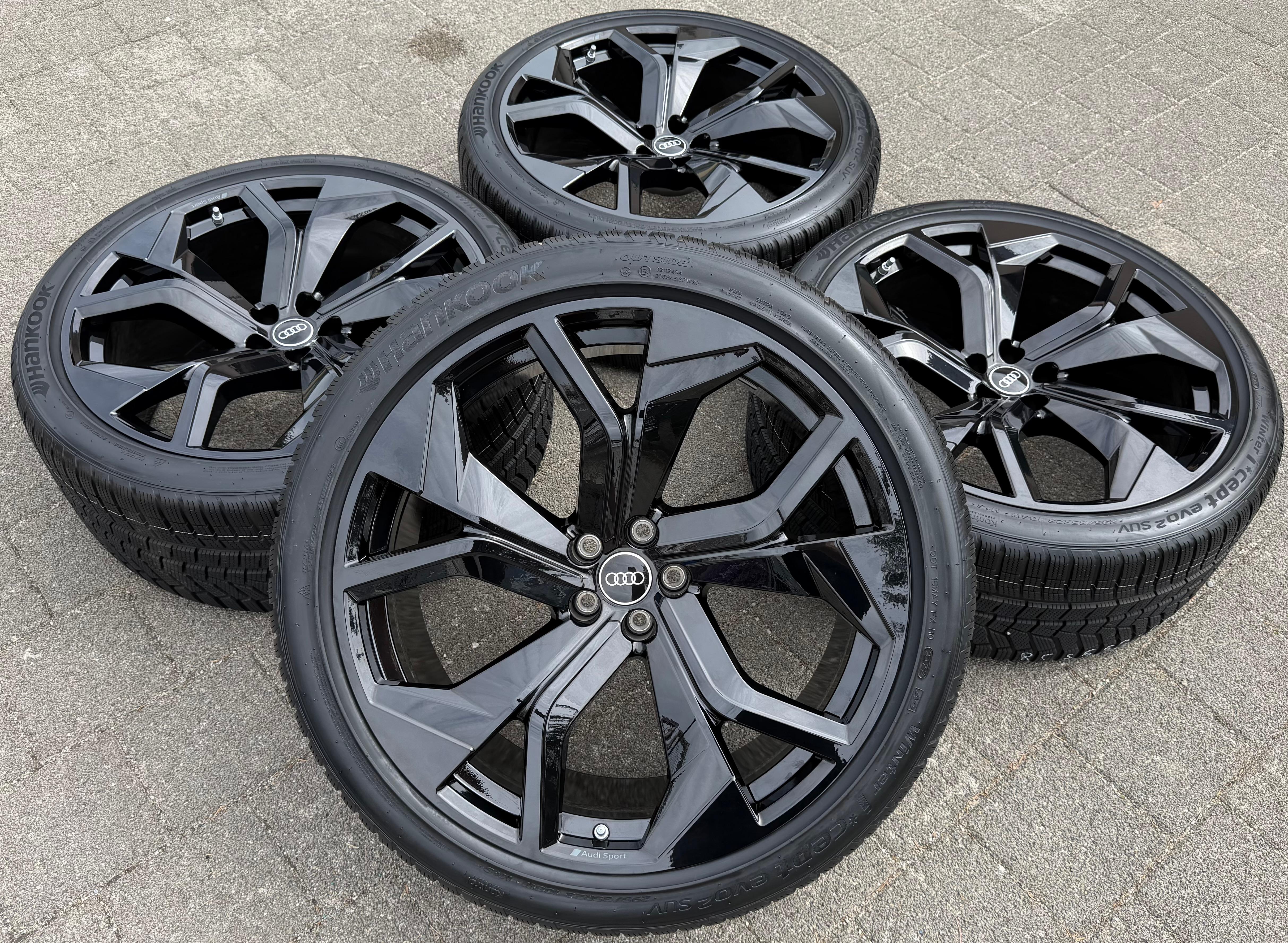 4 jantes d'hiver d'origine en aluminium 23 pouces pour Audi RSQ8 4M, pneus 295/35R23 108W, référence 4M8601025AP, Hankook RDKS