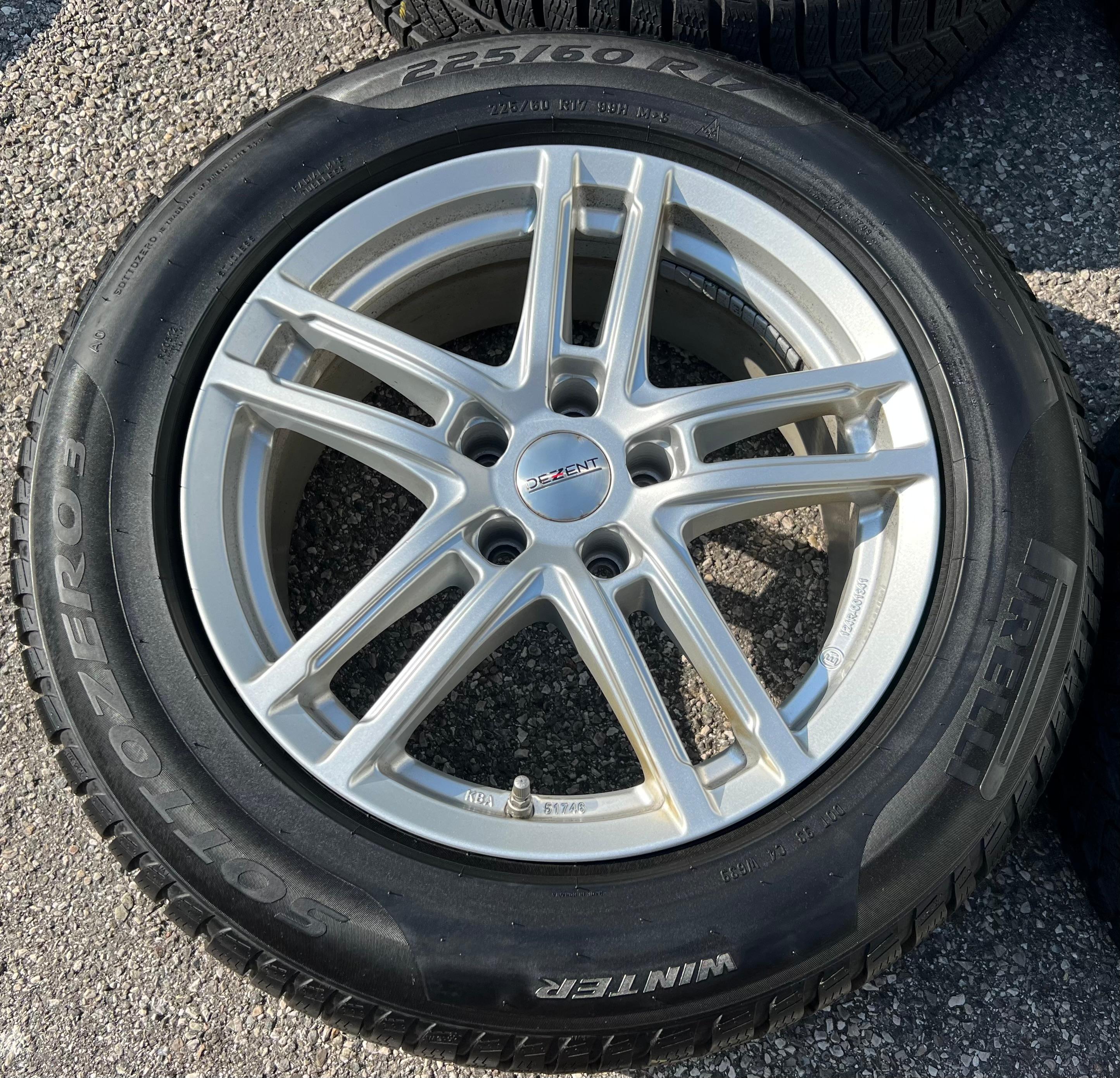 4 ROUES D'HIVER ALU 17" AUDI A6 A7 AVANT LIMOUSINE F2 225/60R17 99H RDKS FRANCO DOMICILE