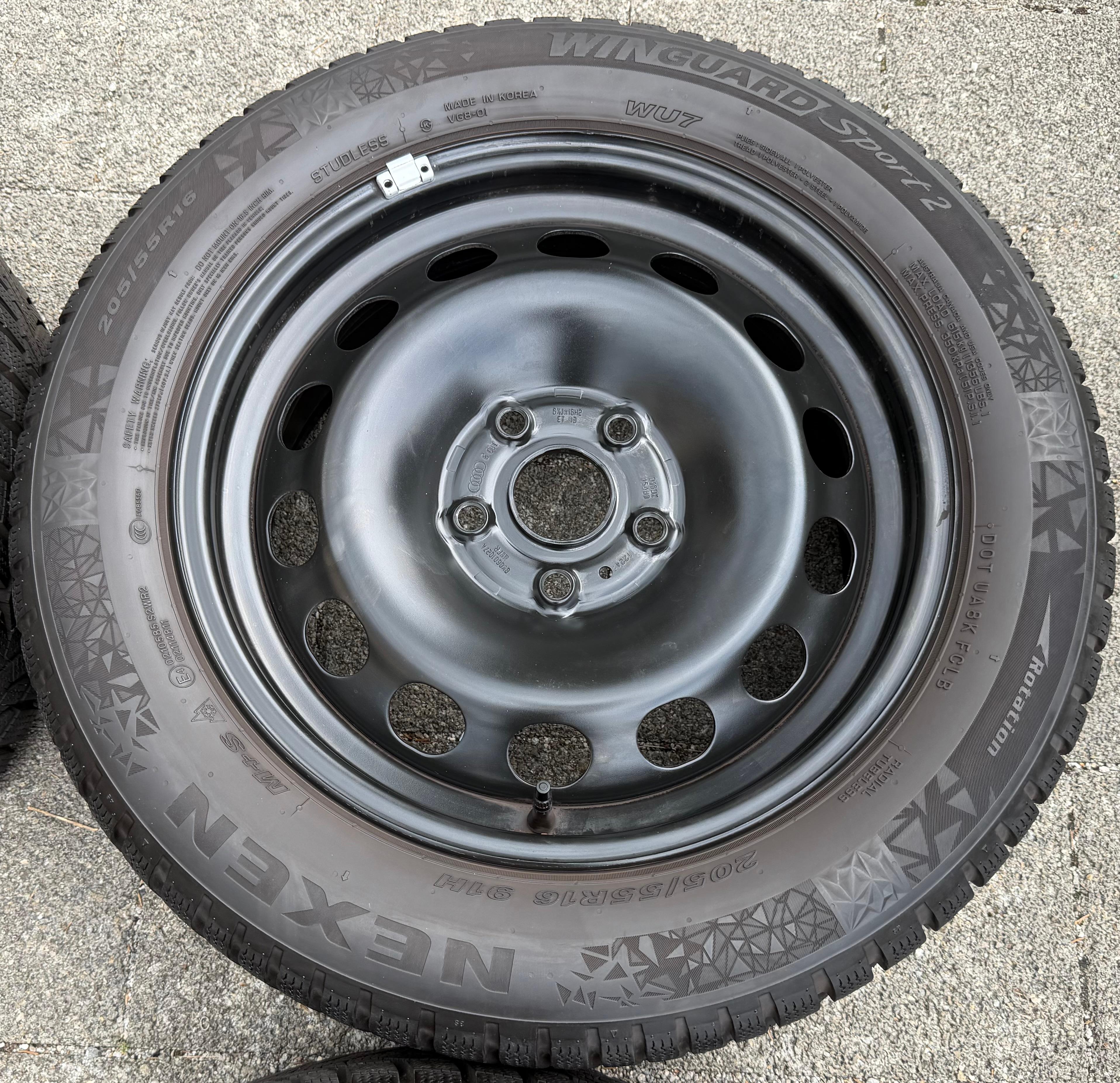 4 Winterräder Audi A3 8V Sportback Cabrio  205/55R16 91H Nexen 8V0601027A 2021
