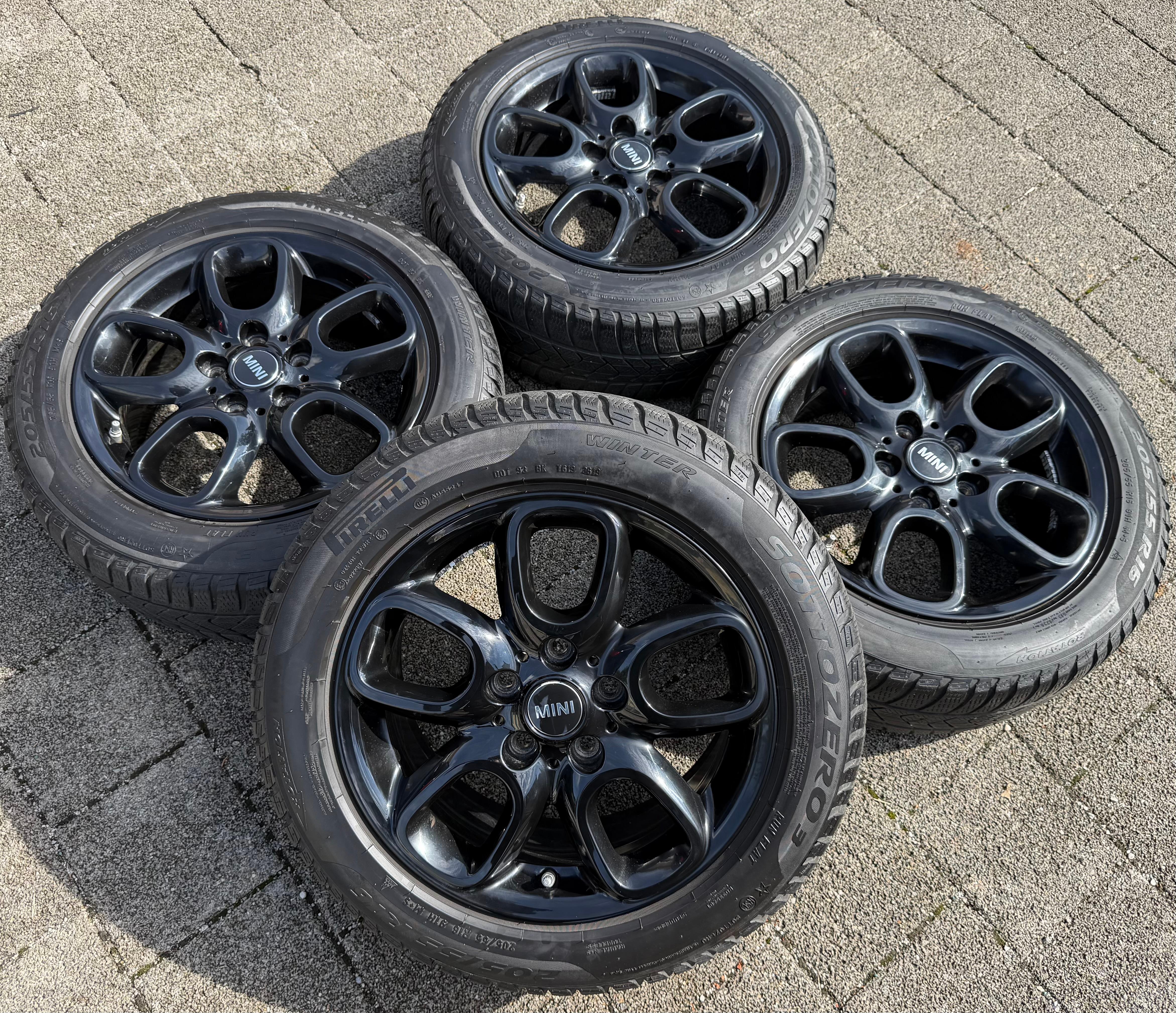 4 Original Alu Winterräder Mini Clubman F54 205/55R16 91H 6891824 Pirelli