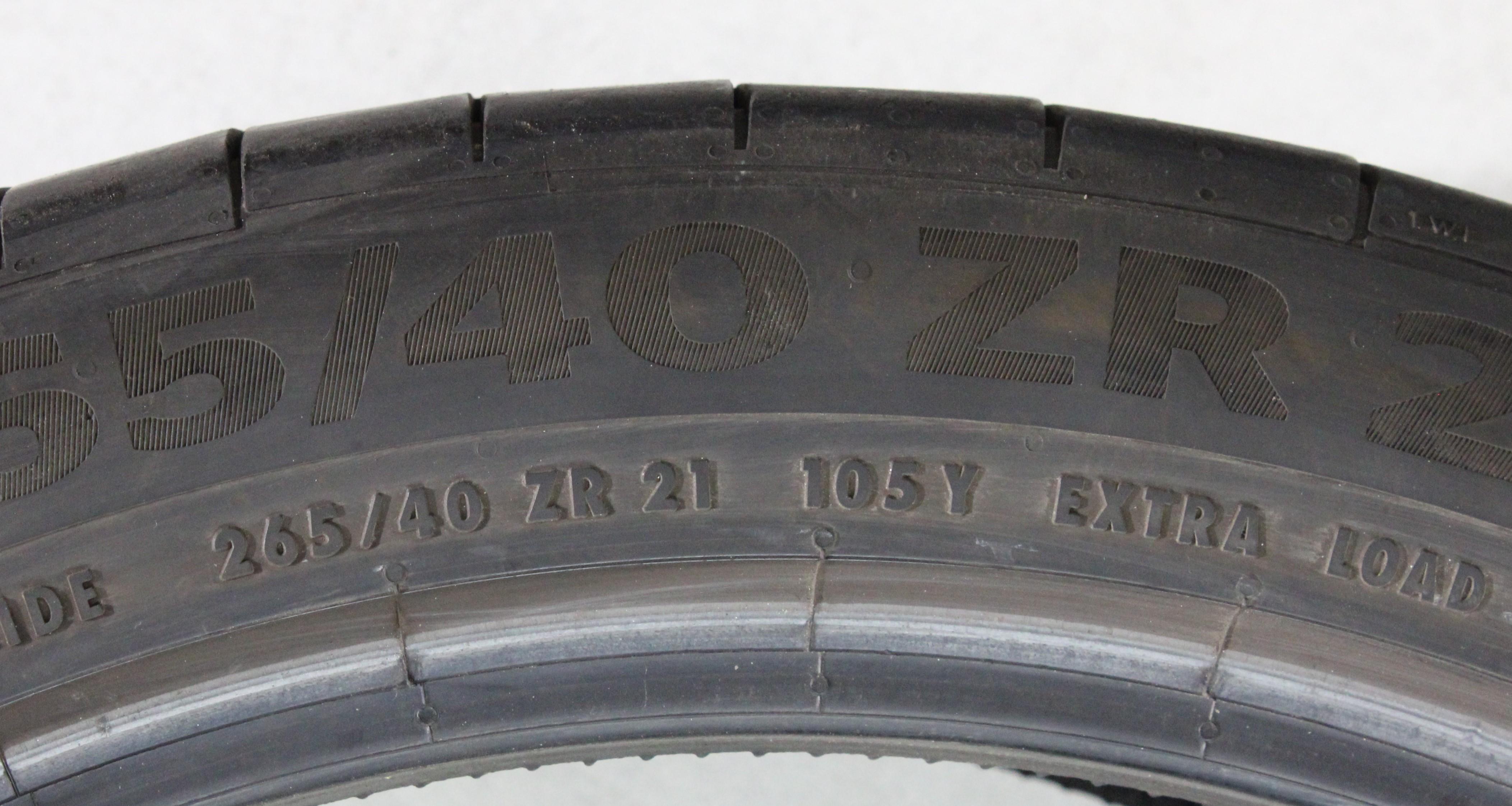 2 x 265/40R21 105Y neumáticos de verano Continental Sport Contact 6* 4-4,5 mm 2024 XL