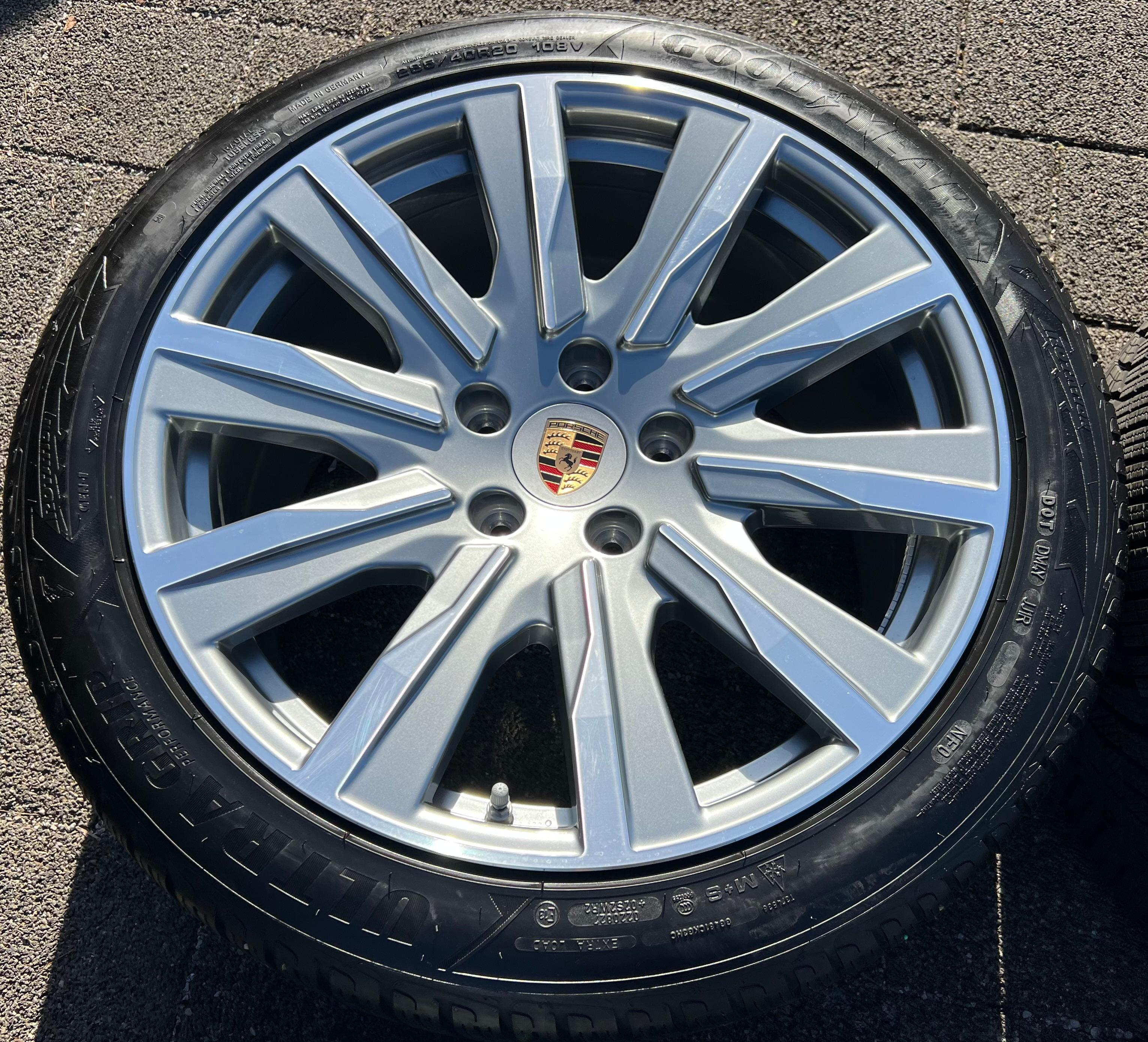 4 RUOTE IN LEGA ORIGINALI DA 20" INVERNALI PORSCHE TAYCAN TEQUIPMENT RDKS CONSEGNA GRATUITA