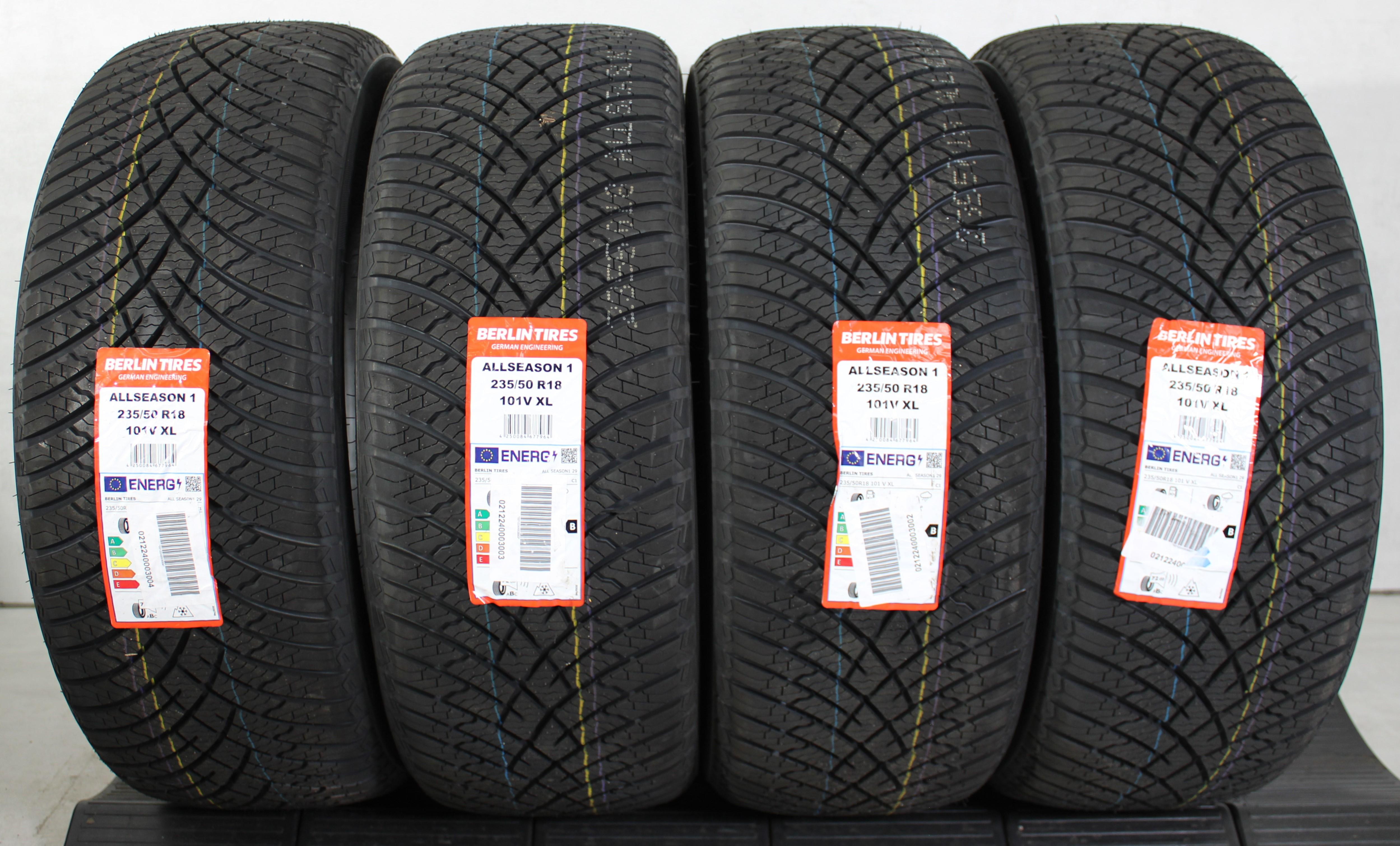 4 x 235/50R18 101V vierseizoenenbanden Berlijn Banden All Season 1 2024 XL NIEUW