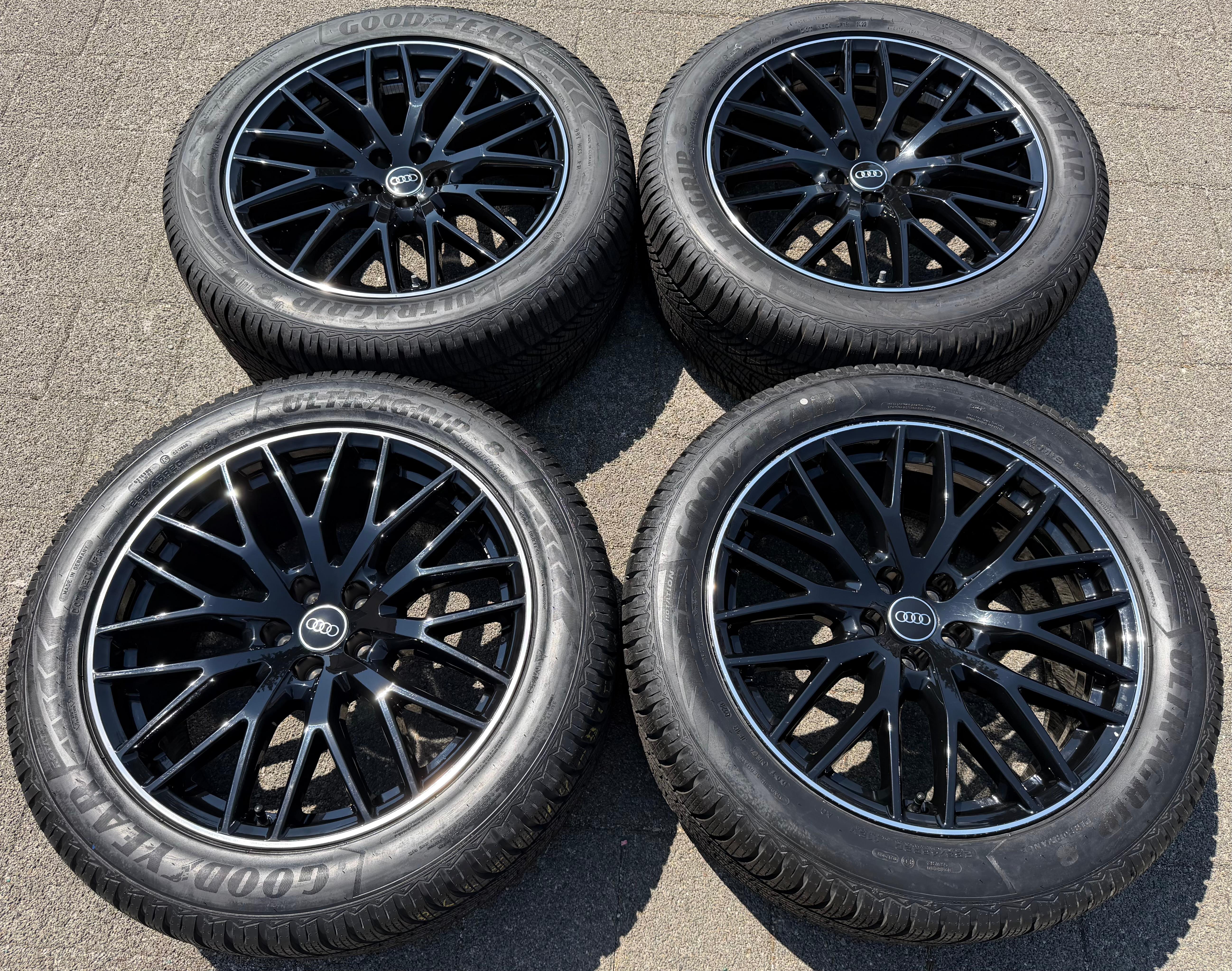4 originele 20" aluminium wintervelgen voor Audi Q7 4M 4M0601025CR 285/45R20 112V Goodyear