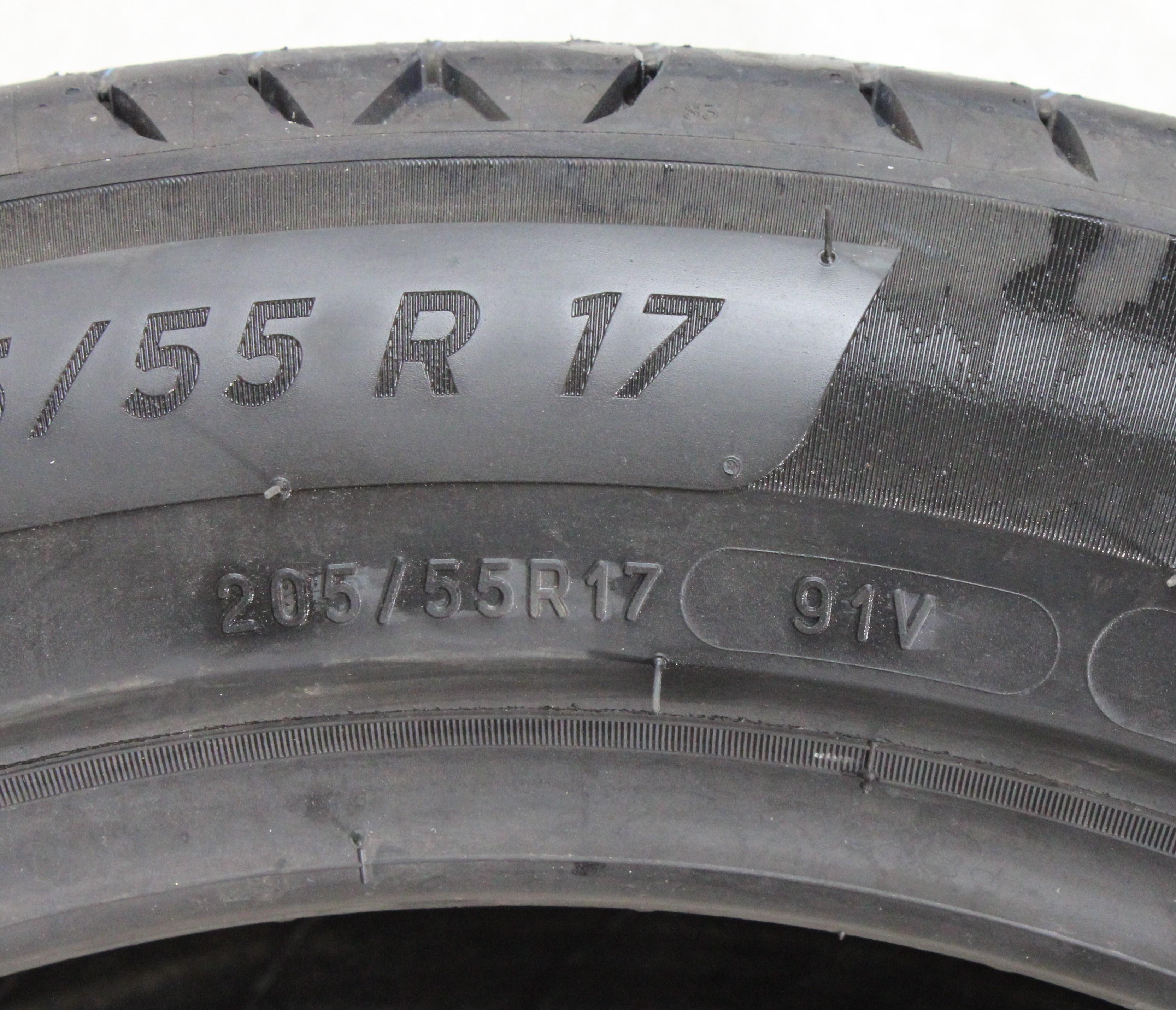 4 neumáticos de verano Michelin Primacy 4 S1 205/55R17 91V, con dibujo completo, 2022