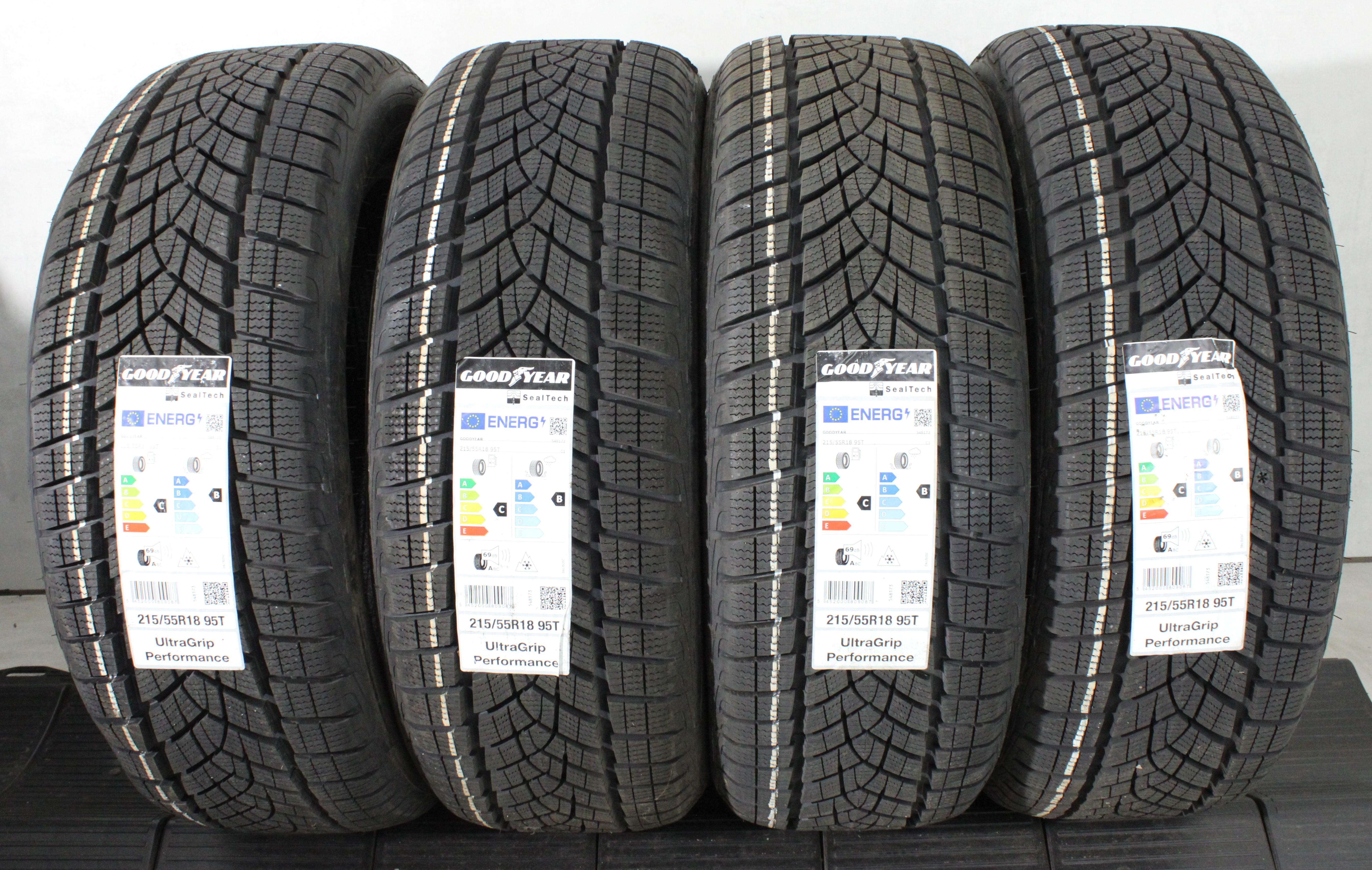 4 x 215/55R18 95T winterbanden Goodyear Ultra Grip Performance GEN-1 2024 Seal NIEUW