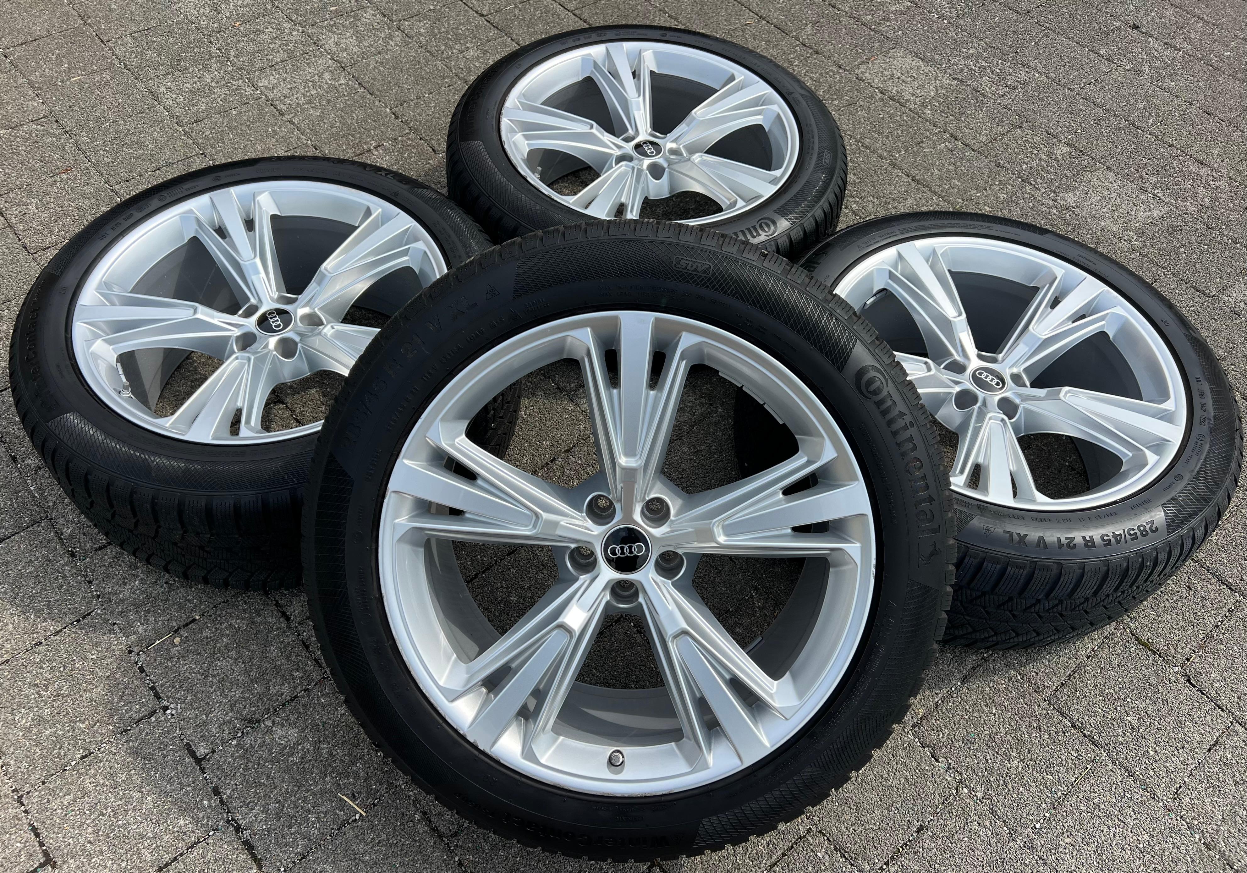 4 ORIGINAL 21" ALU WINTERRÄDER AUDI Q8 SQ8 4M 4M8601025H 285/45R21 113V CONTINENTAL FREIHAUS