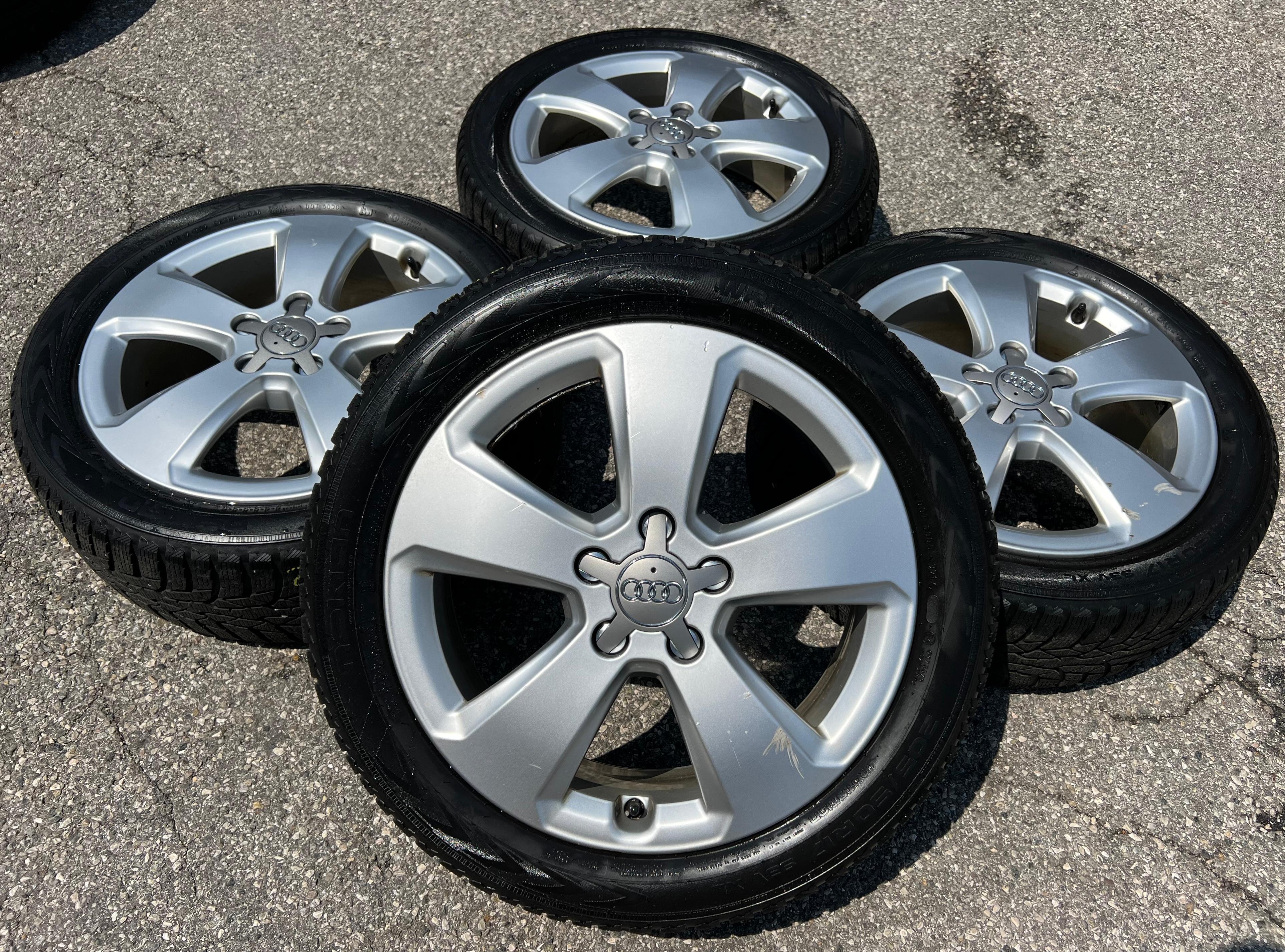 4 ORIGINAL 17" ALU WINTERRÄDER AUDI A3 S3 8V 205/50R17 93V NOKIAN
