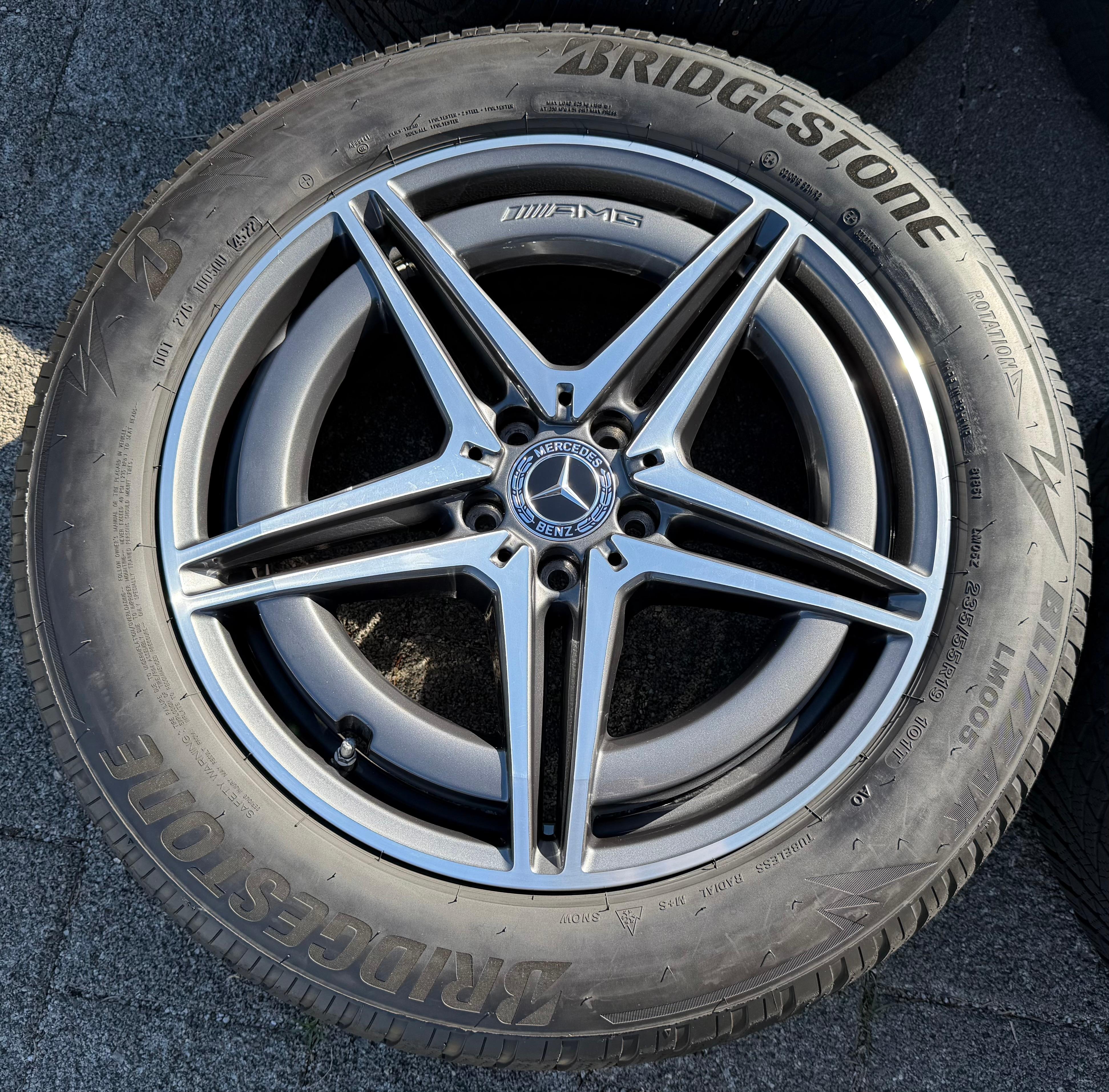 4 ORIGINAL 19" ALU WINTERRÄDER MERCEDES EQC N293 A2934011400 A2934010700 RDKS