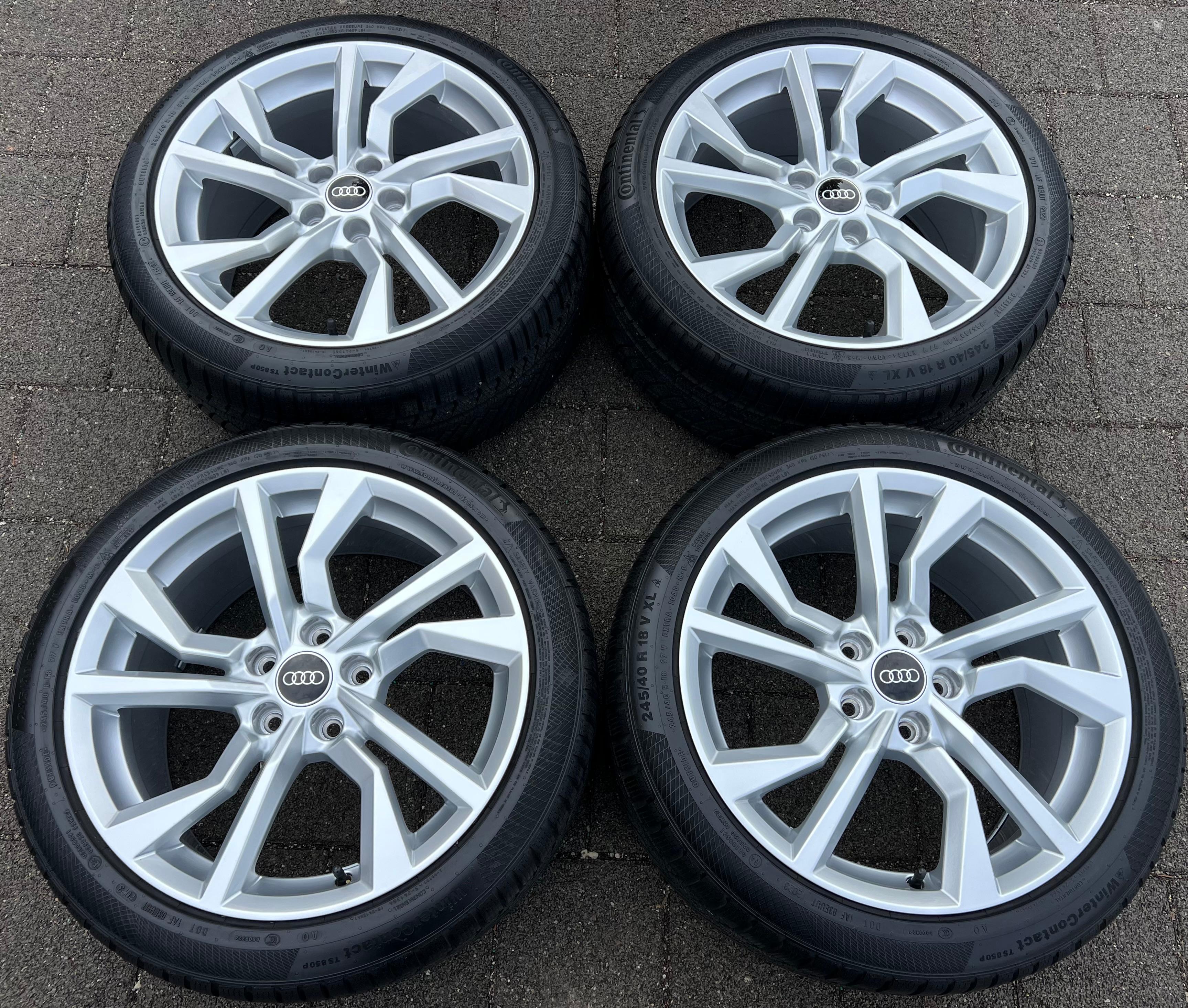 4 JANTES EN ALUMINIUM D’HIVER D’ORIGINE 18" AUDI TT TTS 8S 8S0601025AN 245/40R18 97V TOP FREIHAUS