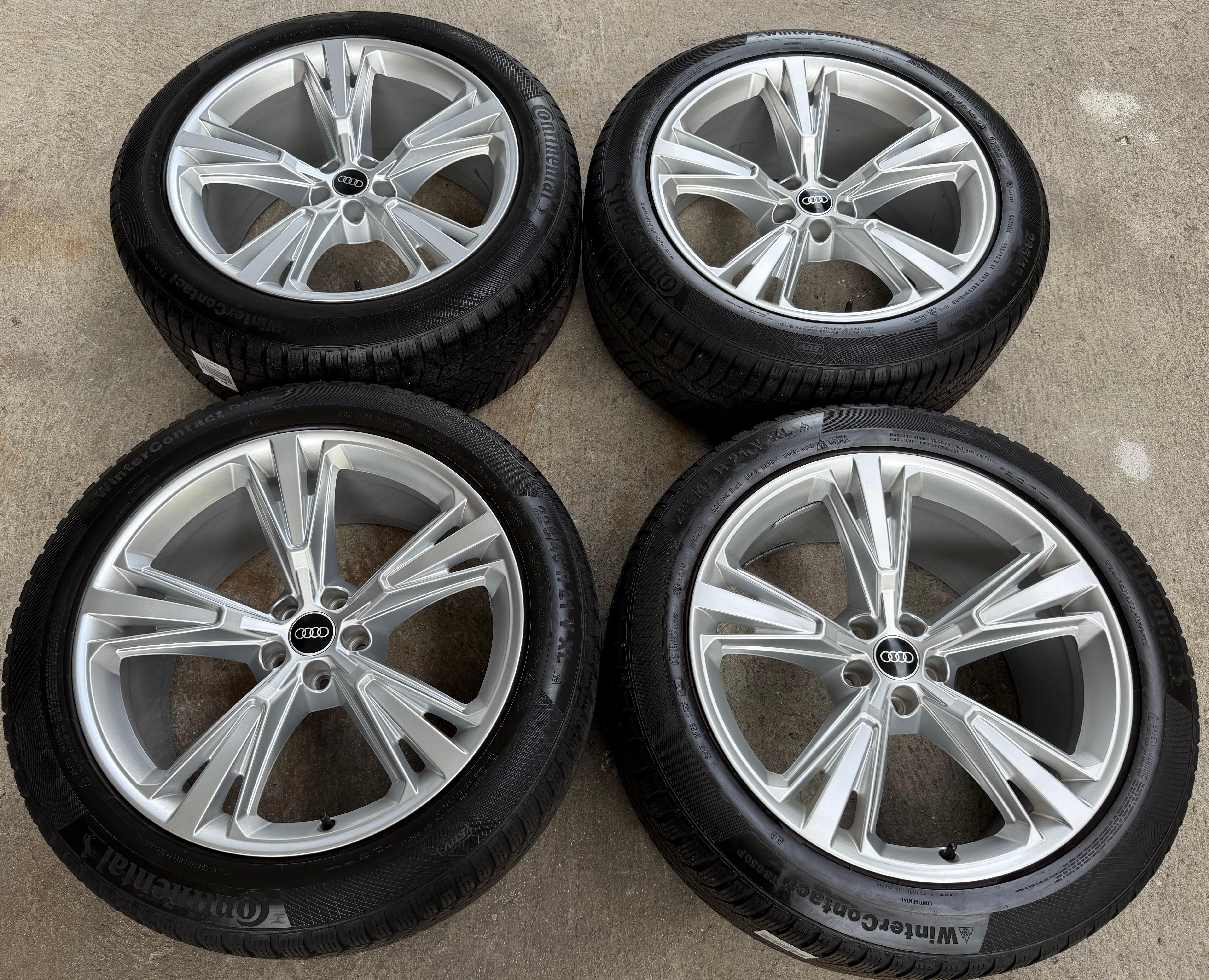 4 Original 21" Alu Winterräder Audi Q8 SQ8 4M 4M8601025H 285/45R21 113V Continental