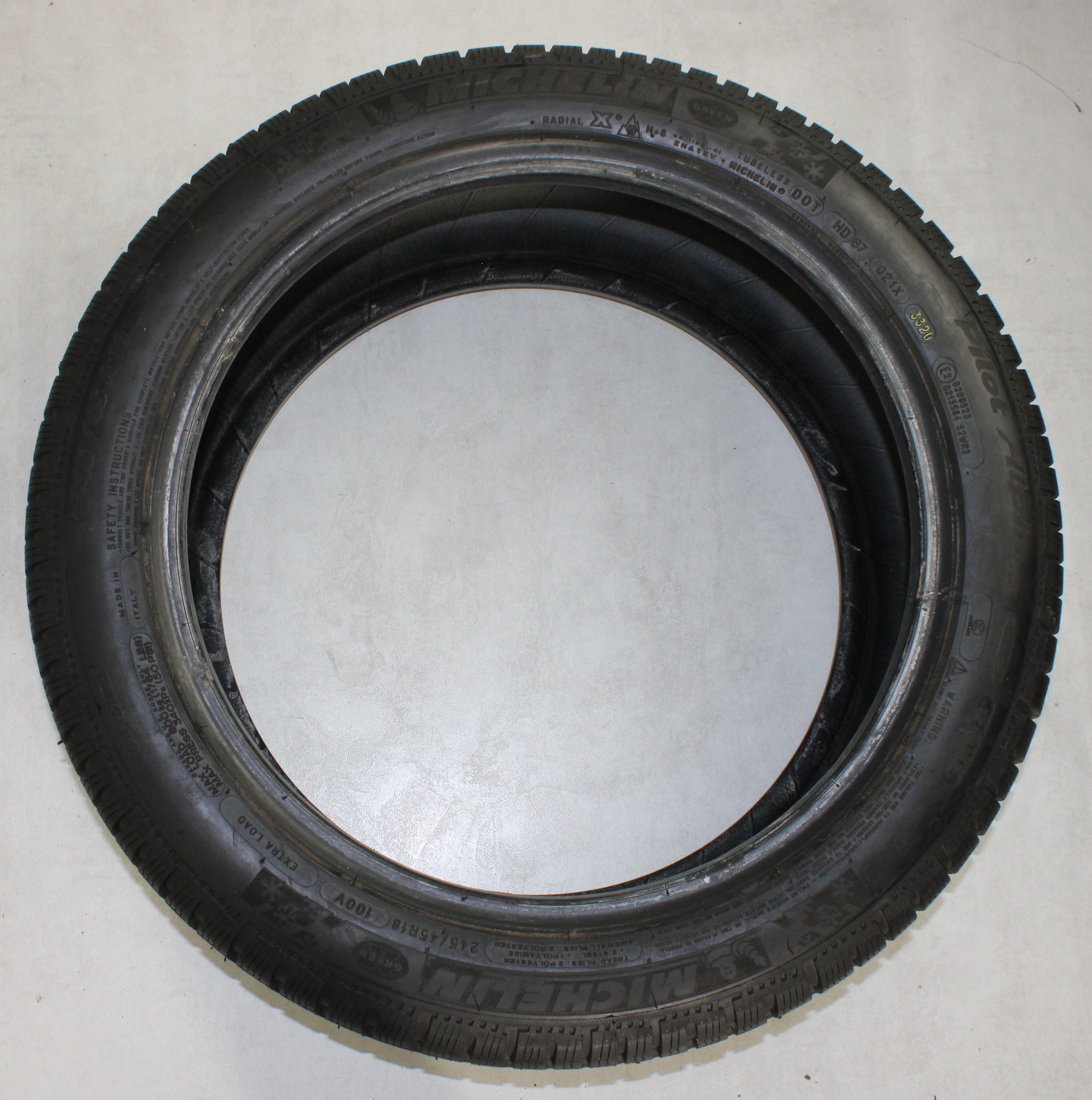 1 x 245/45R18 100V Winterreifen Michelin Pilot Alpin PA4 ZP MOE* Runflat NEU 2020 XL