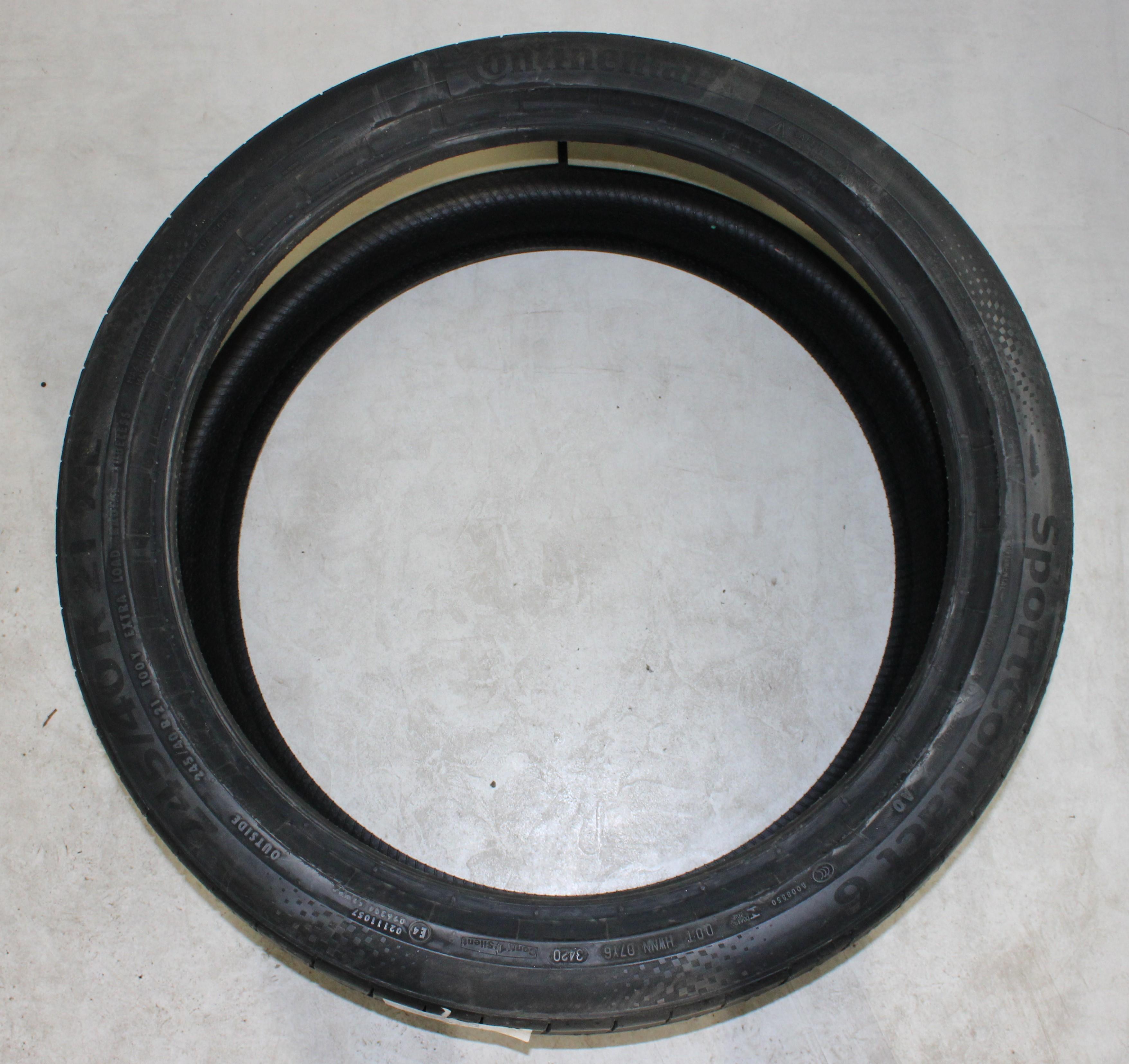 2 x 245/40R21 100Y Sommerreifen Continental Sport Contact 6 AO Volles Profil 2020 Silent