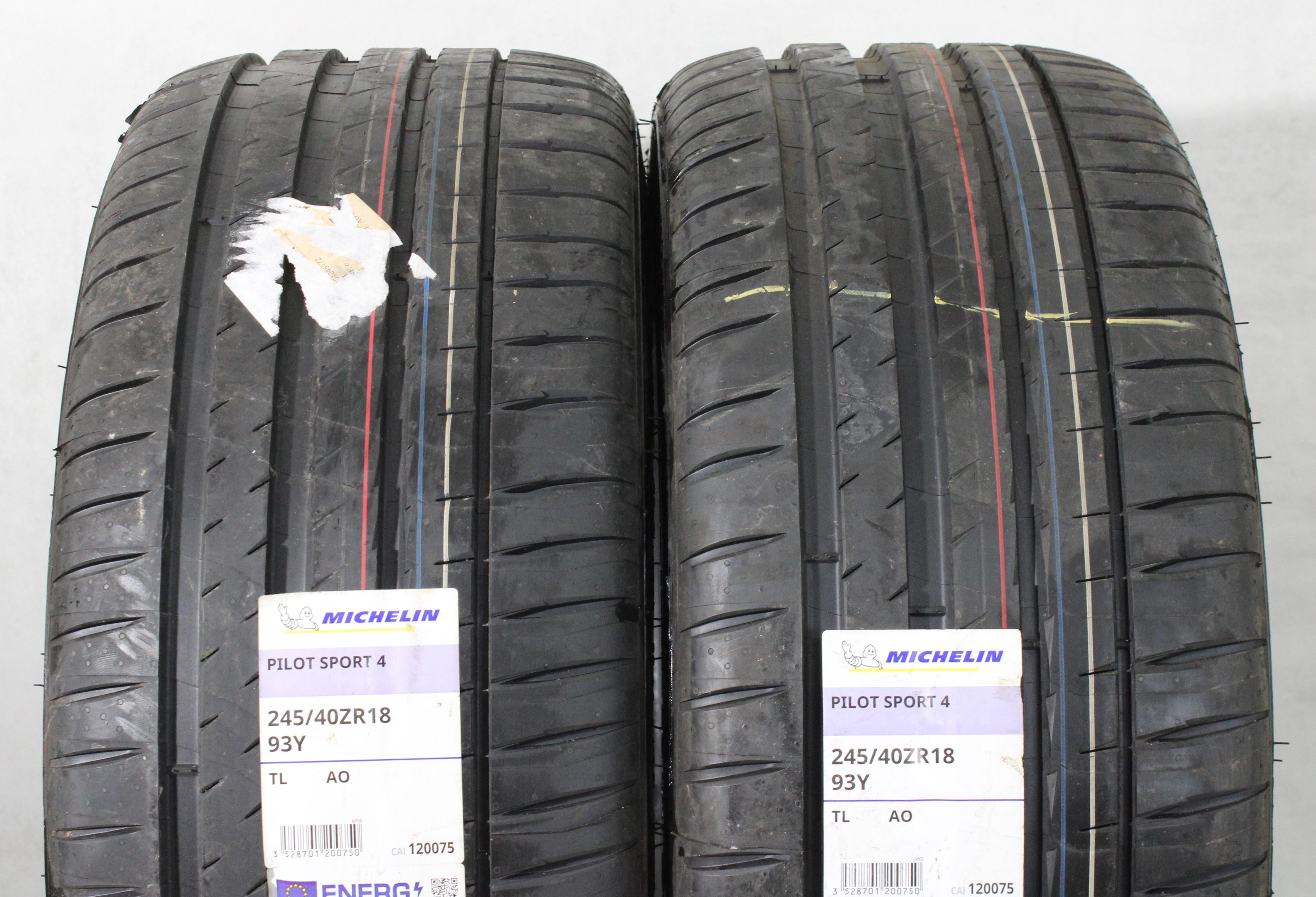 2 x 245/40R18 93Y Sommerreifen Michelin Pilot Sport 4 AO 2021