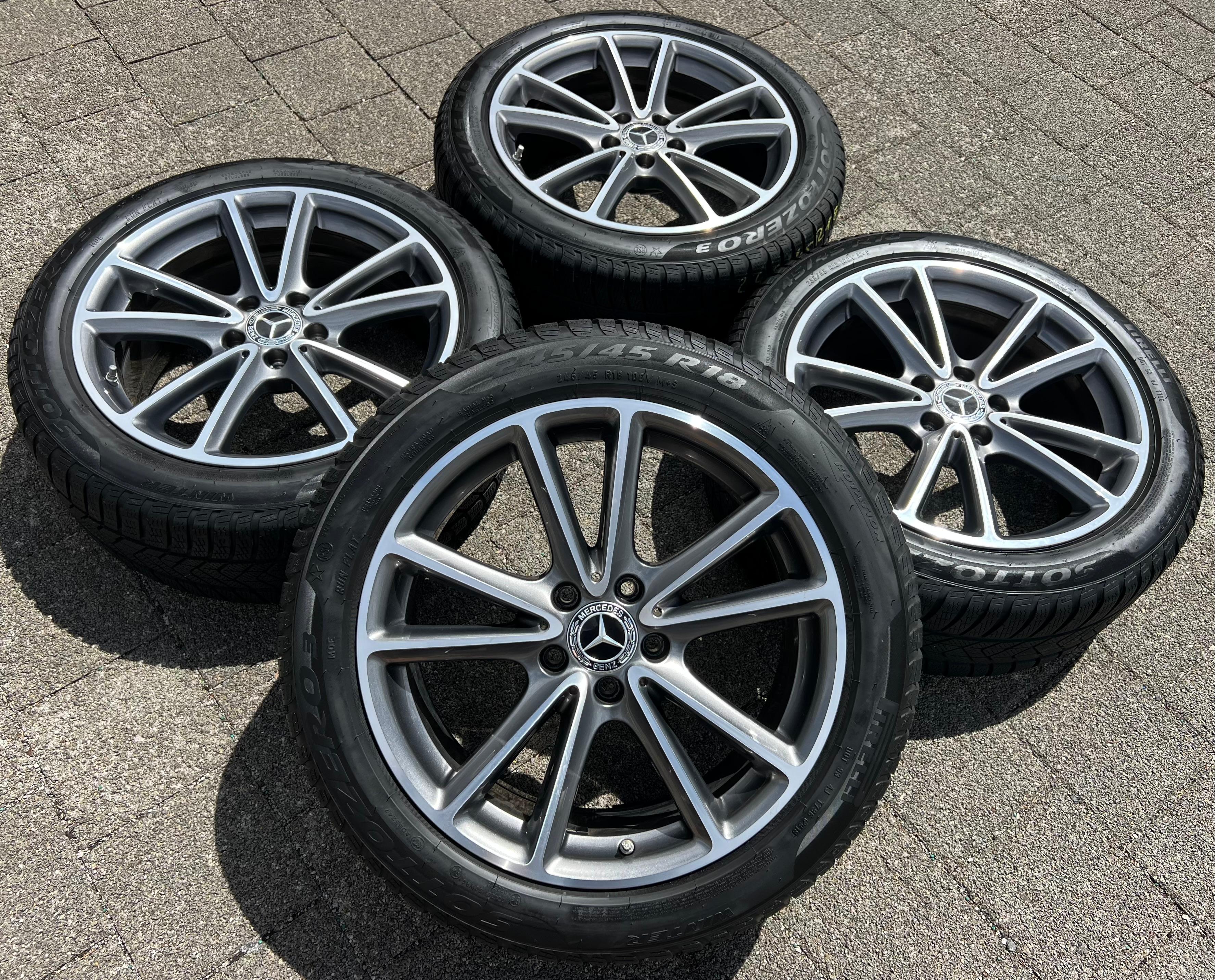 4 ORIGINAL 18" ALU WINTERRÄDER MERCEDES CLS W257 C257 245/45R18 100V A2574010800
