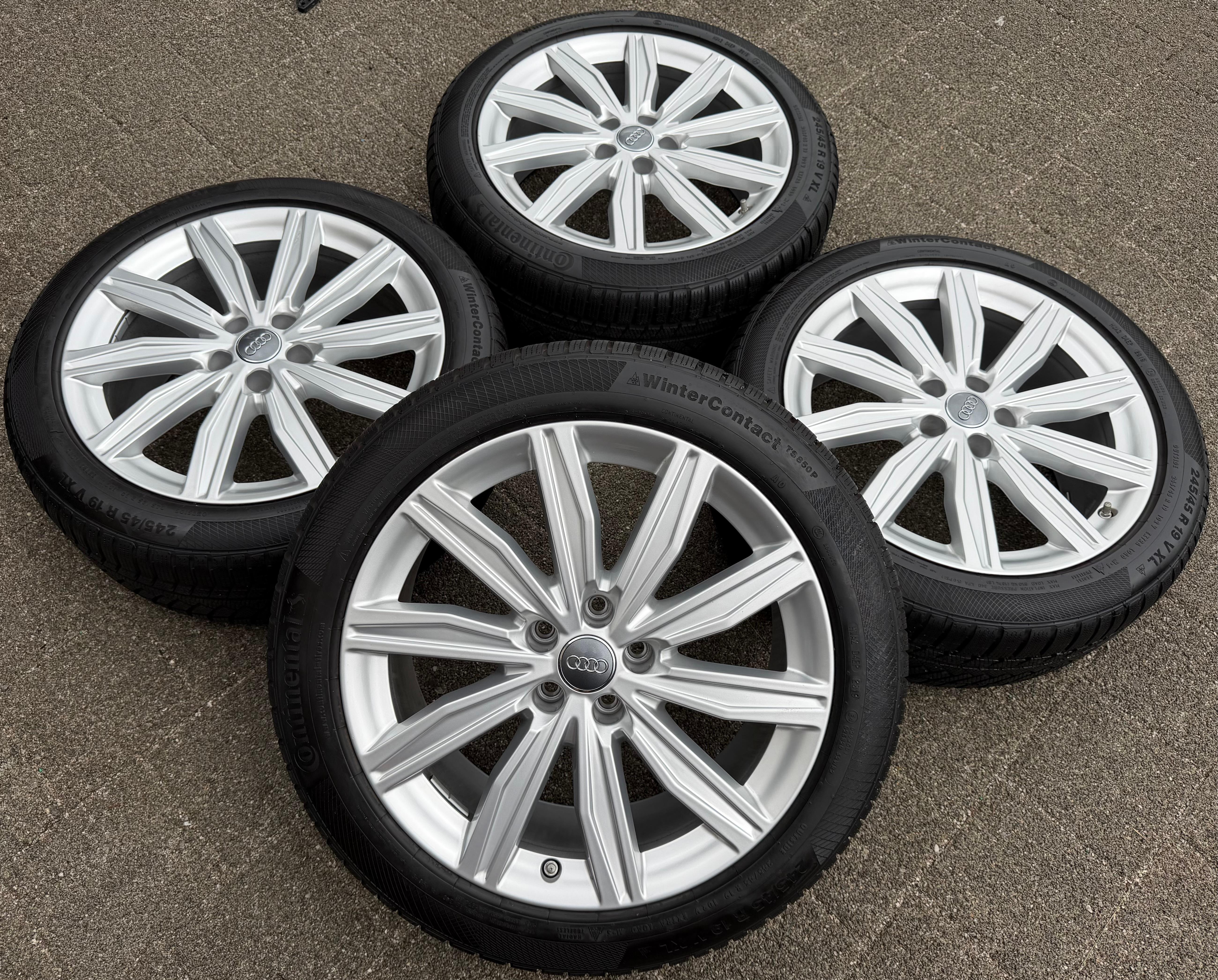 4 roues hiver complètes en aluminium d’origine 19" Audi A6 S6 C8 4K 4K0601025M 245/45R19 102V RDKS