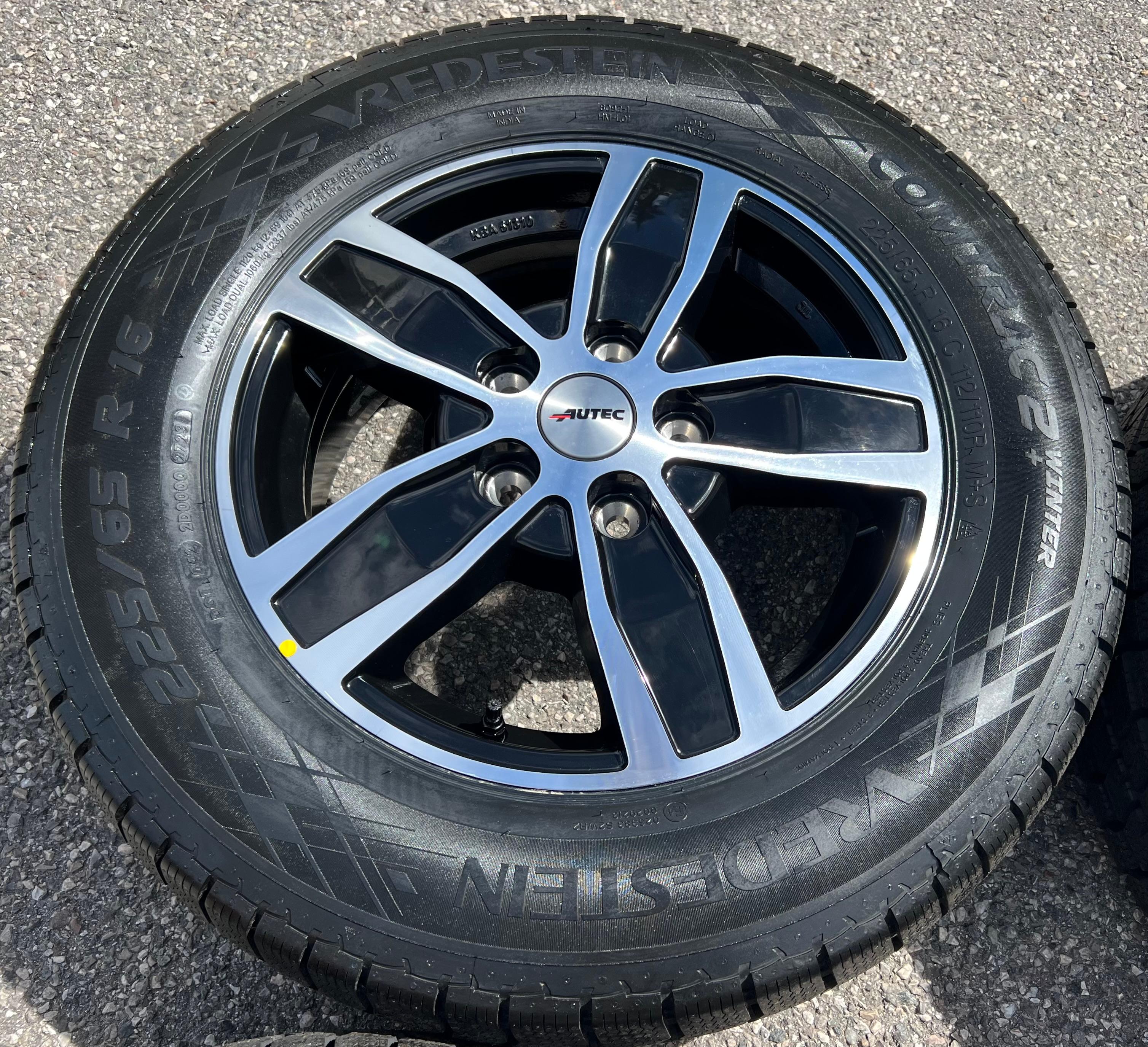 4 roues d'hiver en alliage pour Citroën Jumper, Fiat Ducato, Peugeot Boxer 350, Y 225/65R16C, 112/110R, neuves