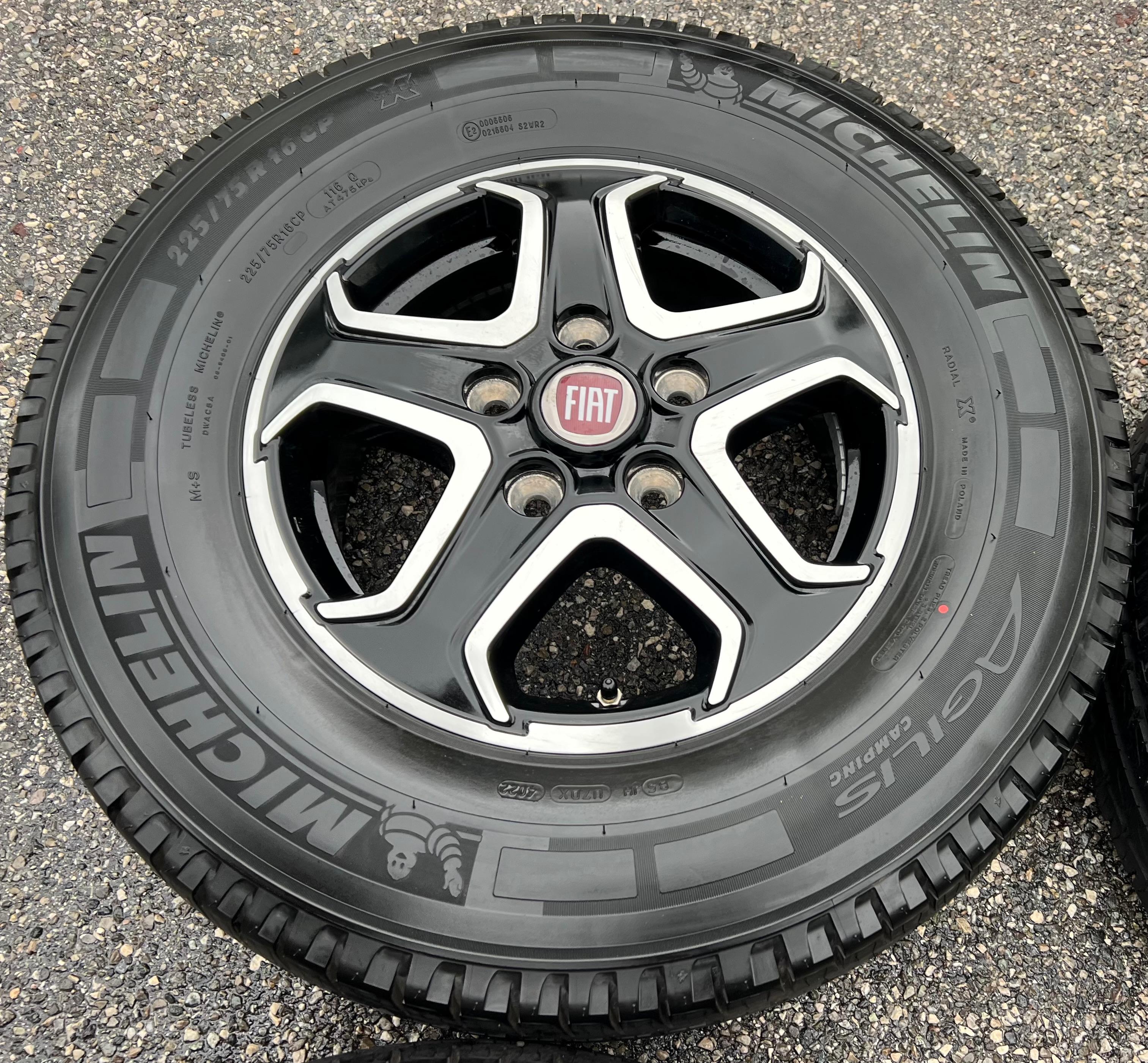 4 ROUES D'ÉTÉ ORIGINALES EN ALU FIAT DUCATO 5x130 225/75R16CP 116Q MICHELIN 139916808