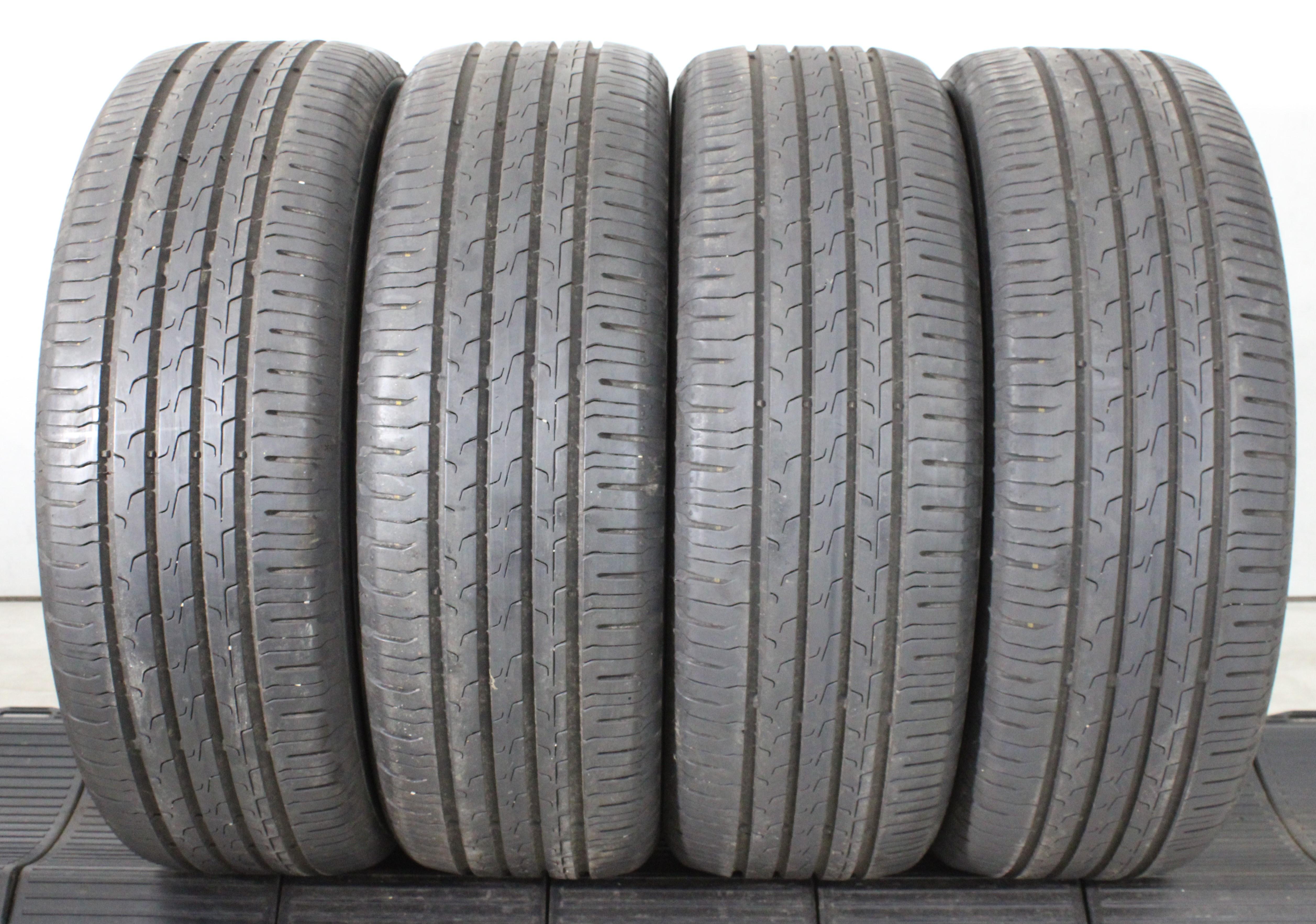 4 x 195/55R16 87H Sommerreifen Continental Eco Contact 6 2x 5,5-6mm und 2x 5-5,5mm 2021