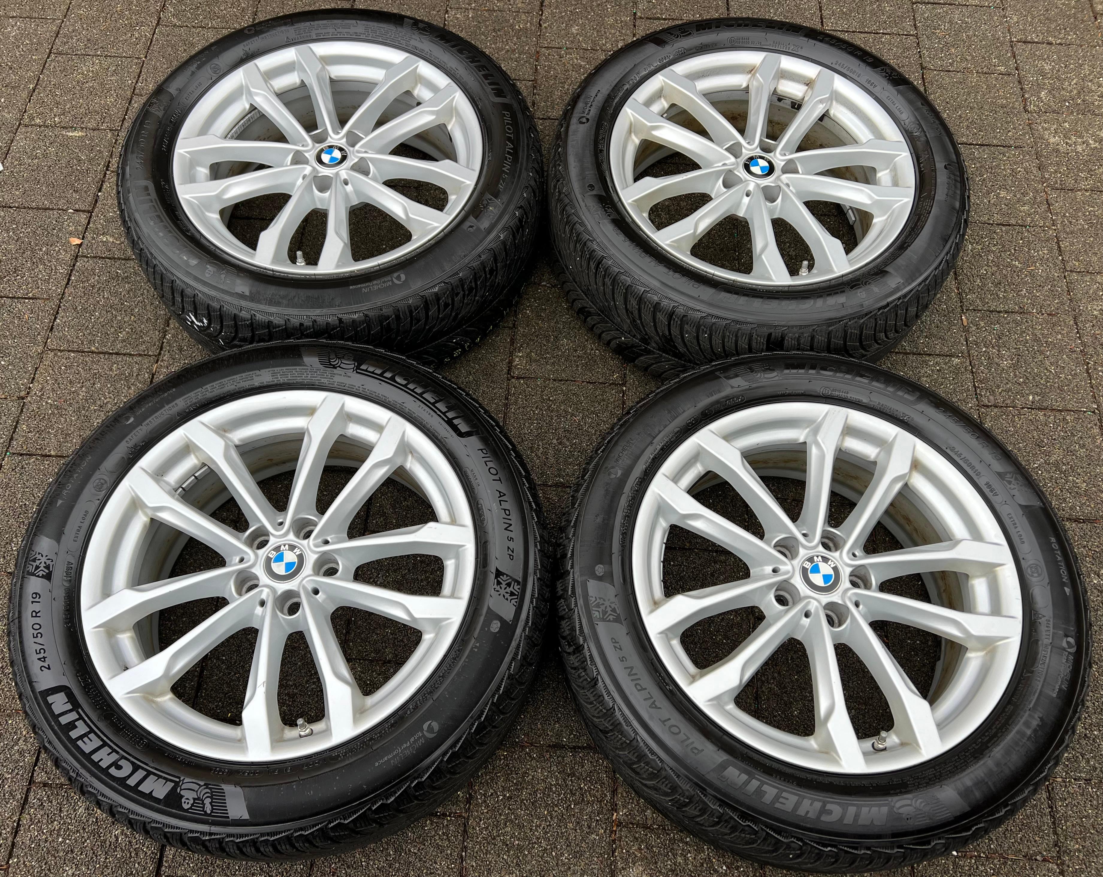 4 ROUES D'HIVER ORIGINALES 19" EN ALU BMW X3 G01 X4 G02 STYLING 691 MICHELIN RDKS FRANCO DOMICILE