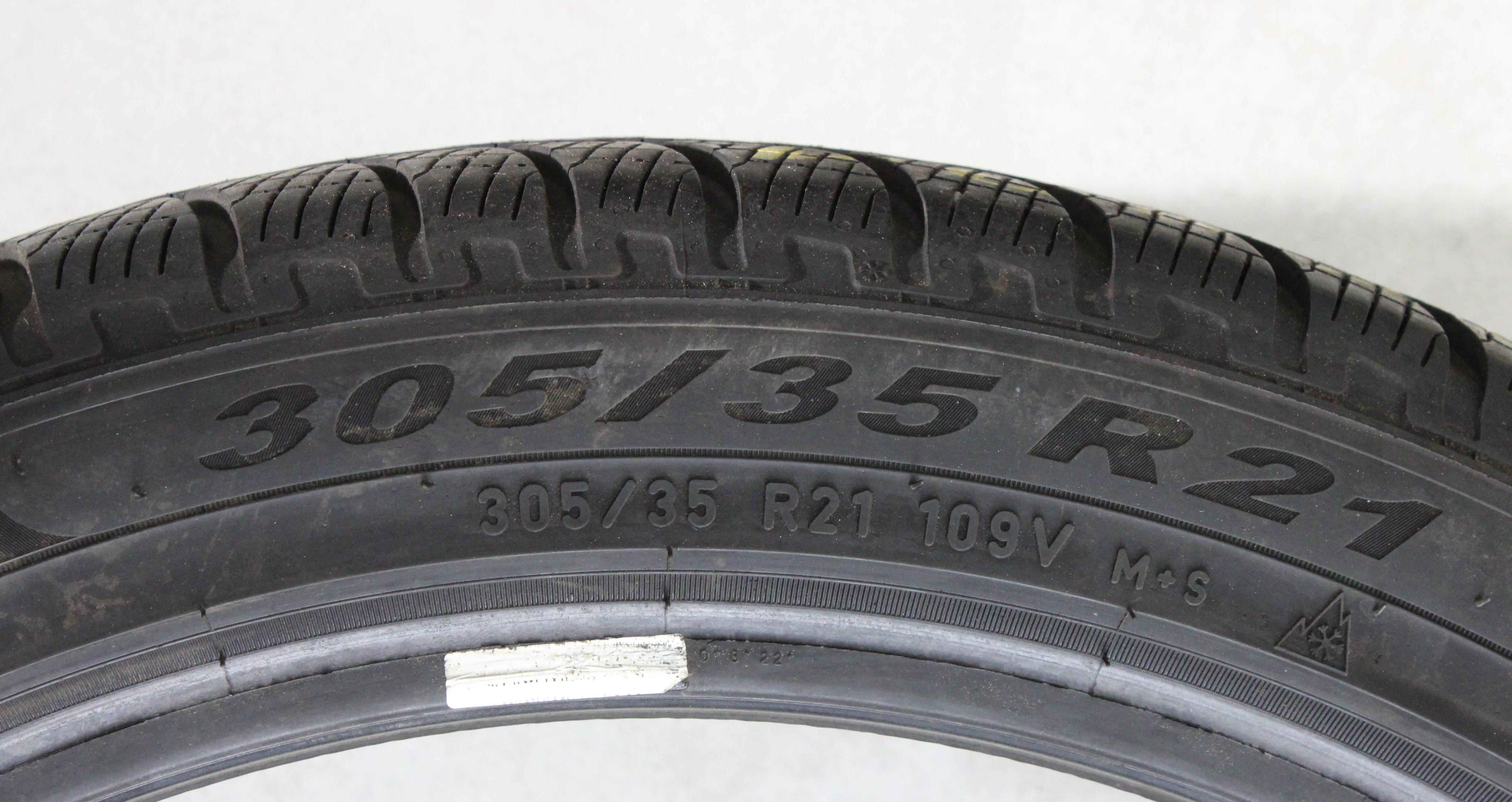 2 x 305/35R21 109V Winterreifen Pirelli Scorpion Winter 6mm 2018 Freihaus