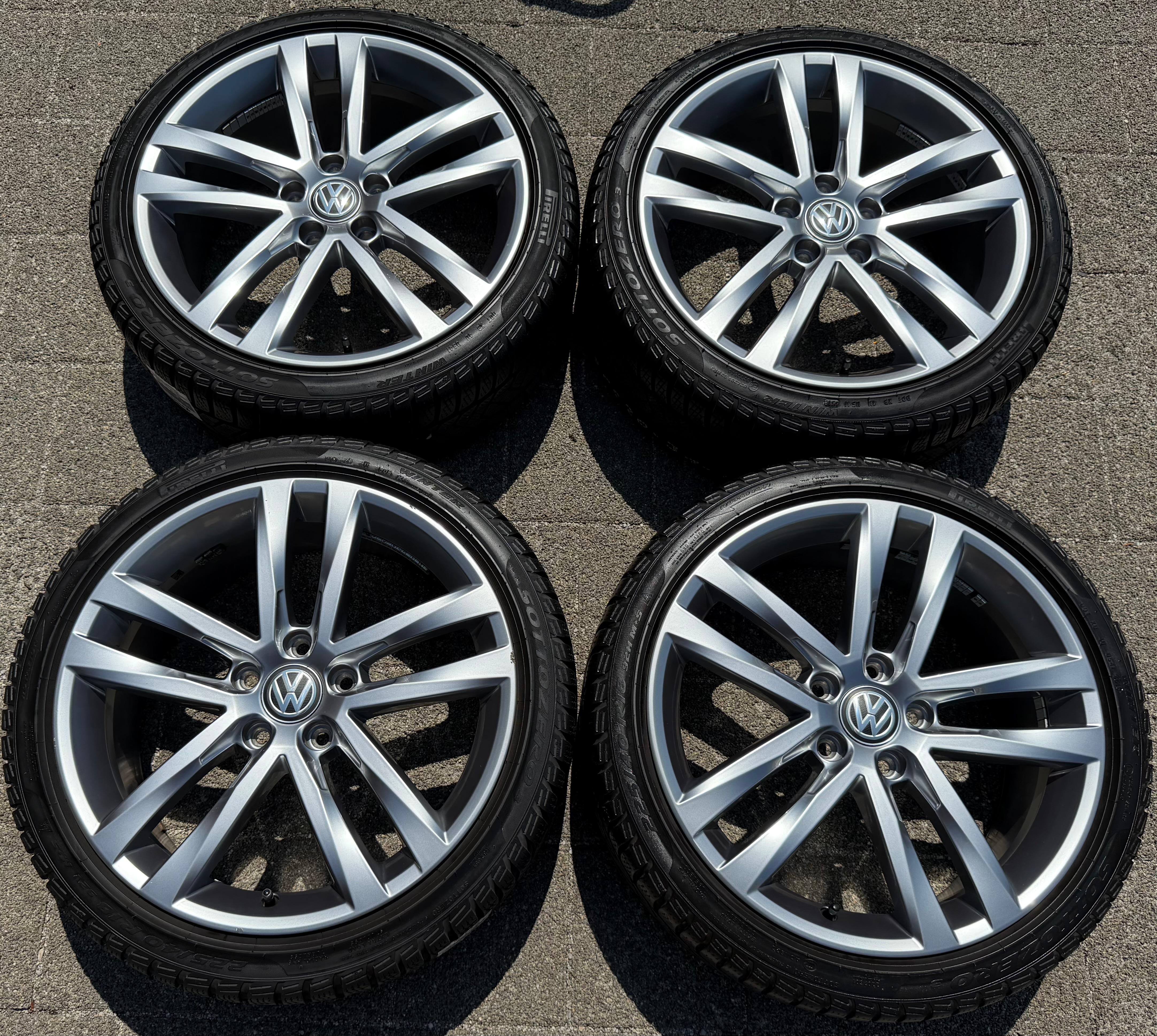 4 Original 18" Alu Winterräder VW Golf VII 7 AU 225/40R18 92V Salvador 5G0601025AF