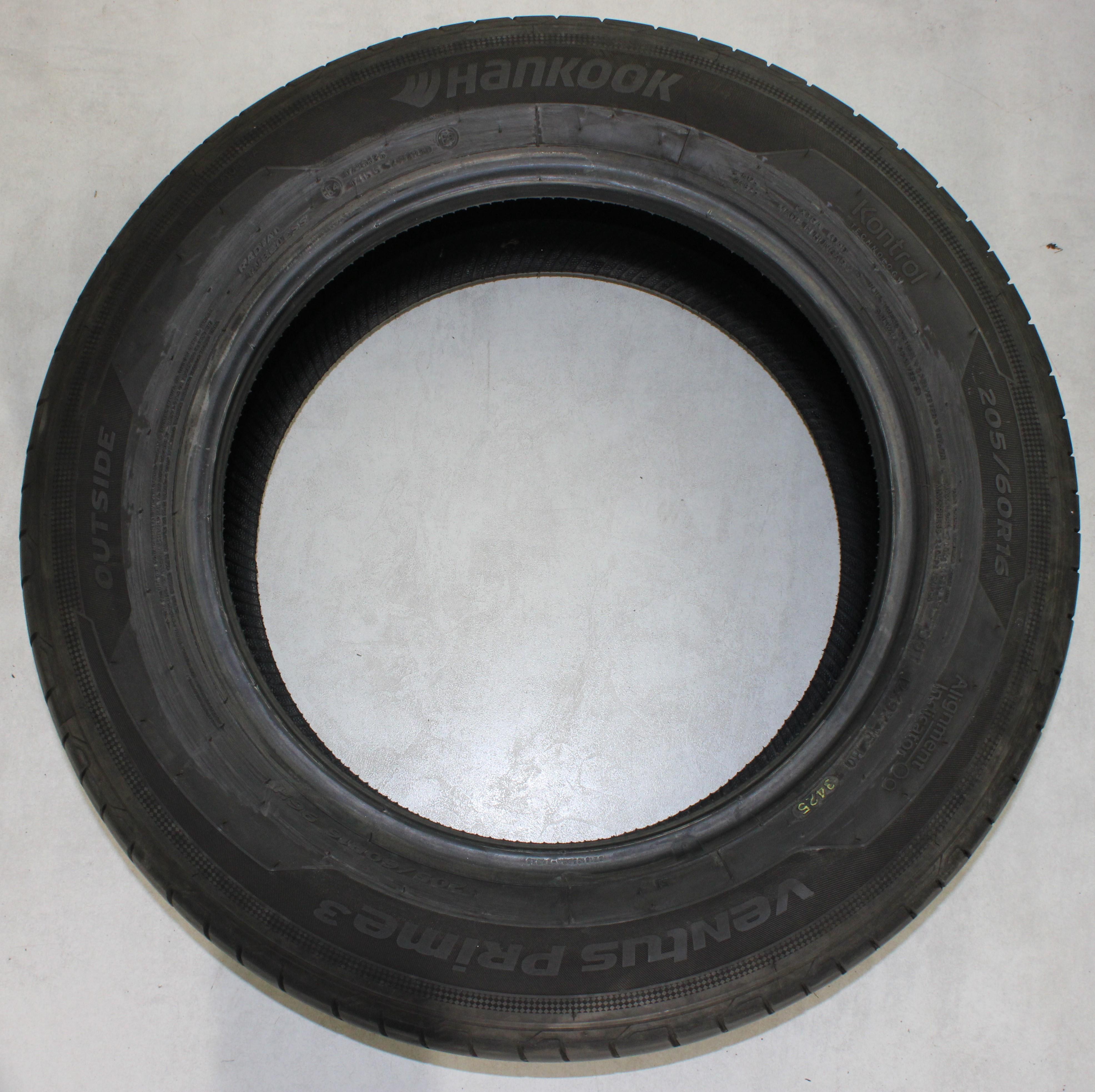 1 x 205/60R16 96H Sommerreifen Hankook Ventus Prime 3 5-5,5mm 2025