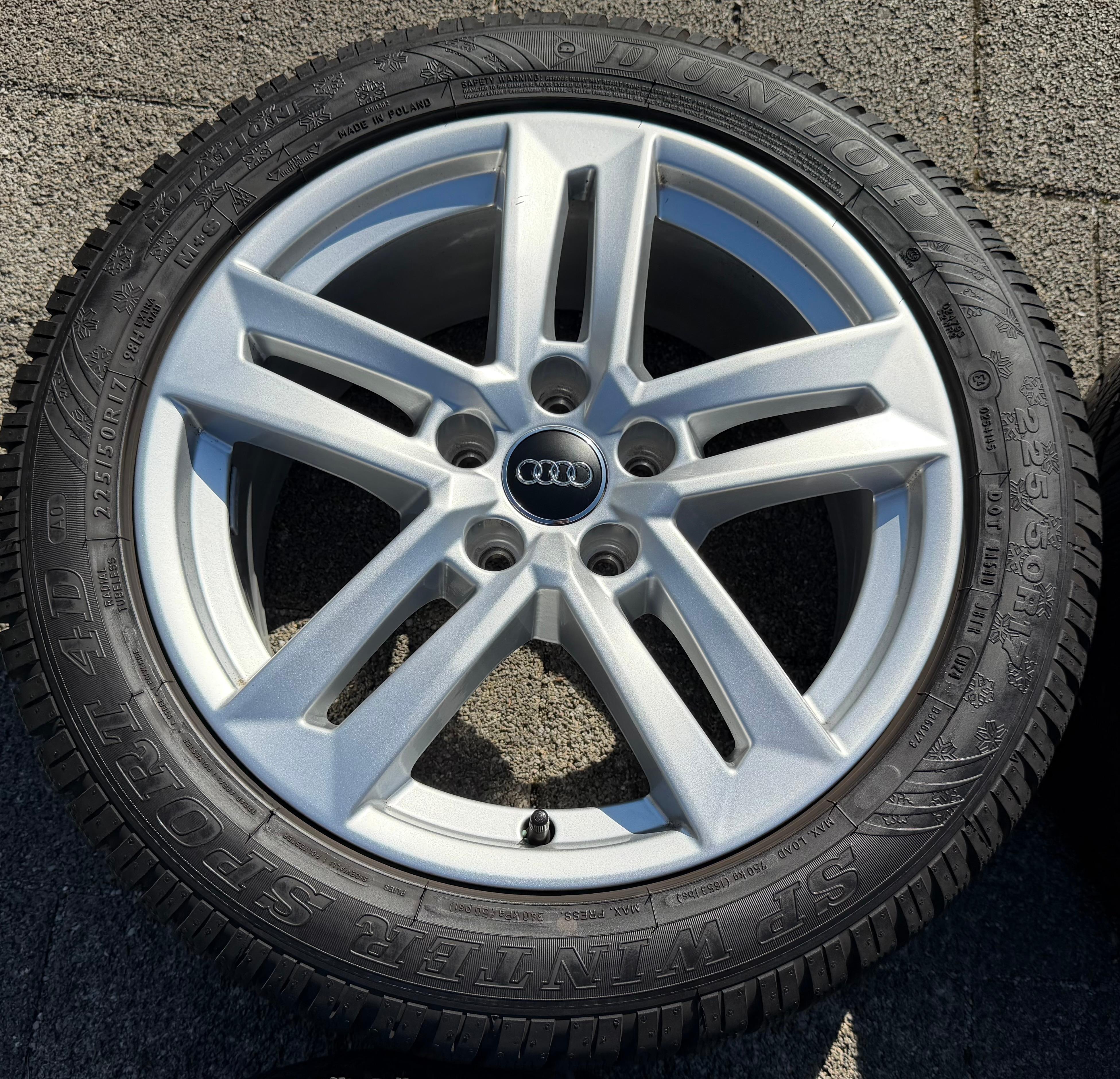 4 Original 17" Alu Winterräder Audi A4 B9 8W 8W0601025P 225/50R17 98H Dunlop 2024