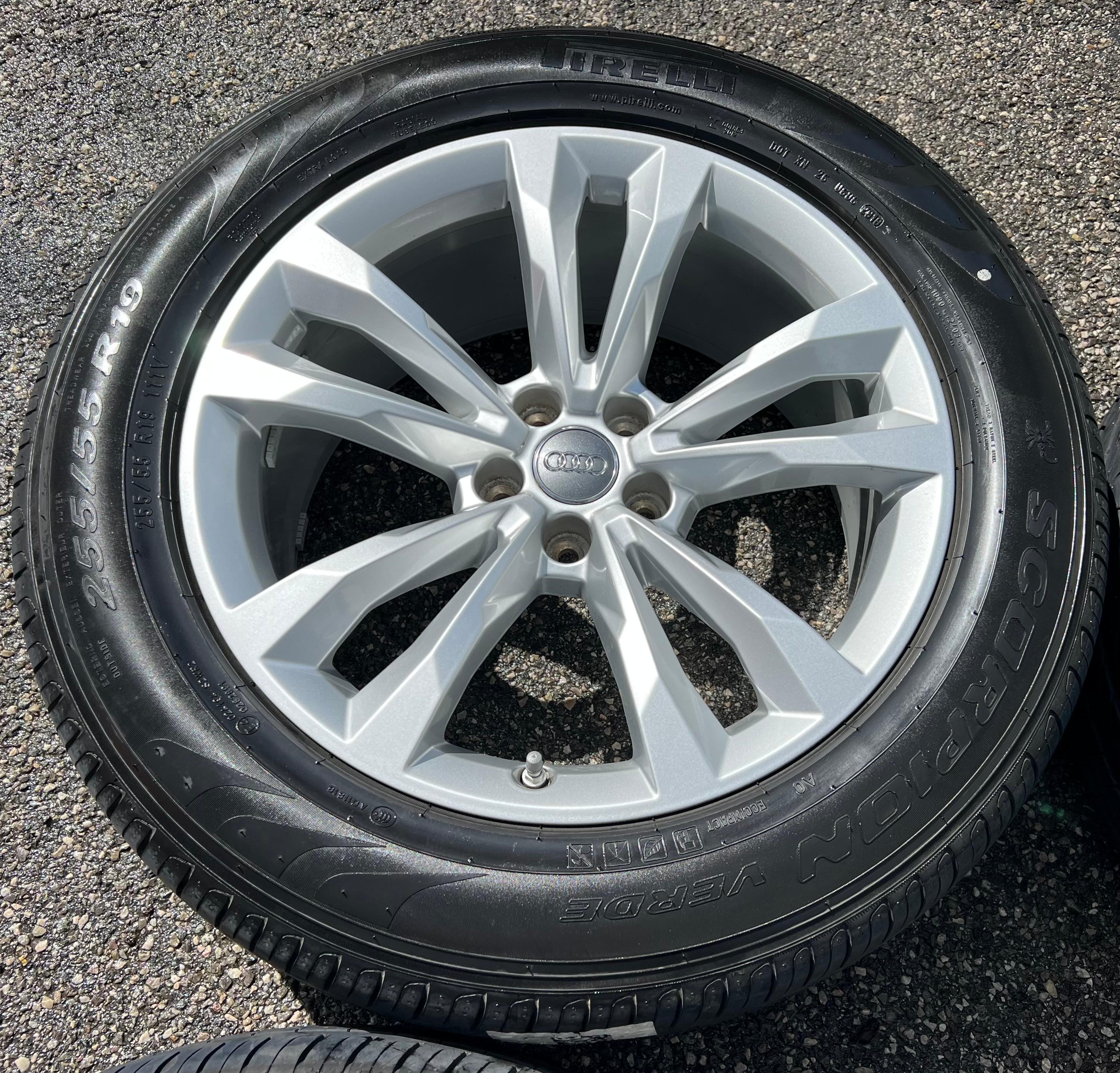 4 ORIGINAL 19" ALU SOMMERRÄDER AUDI Q7 4M 255/55R19 111V 4M0601025C RDKS FREIHAUS