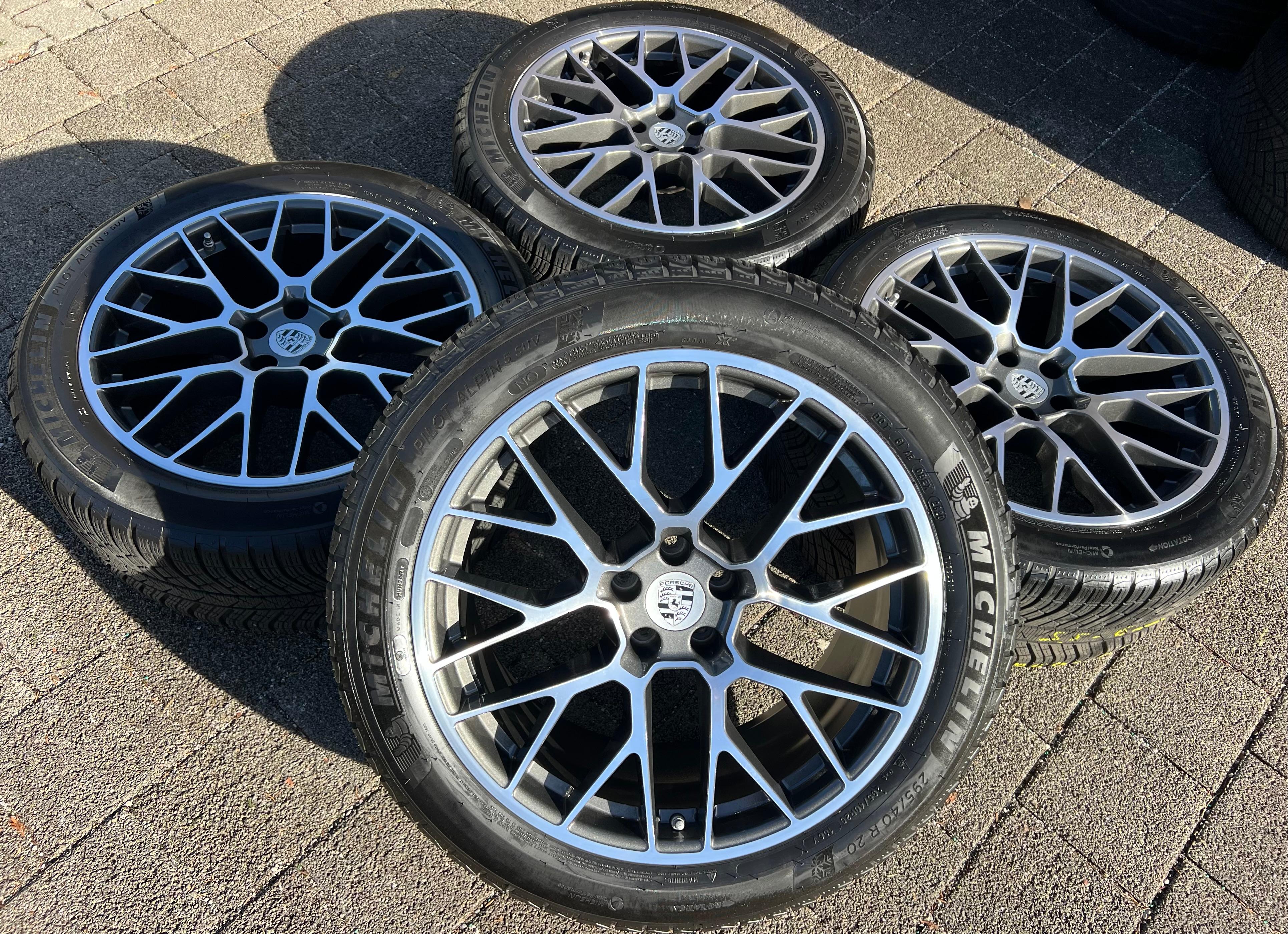 4 ROUES HIVER EN ALUMINIUM D’ORIGINE 20" POUR PORSCHE MACAN I & II JANTES RS SPYDER MICHELIN