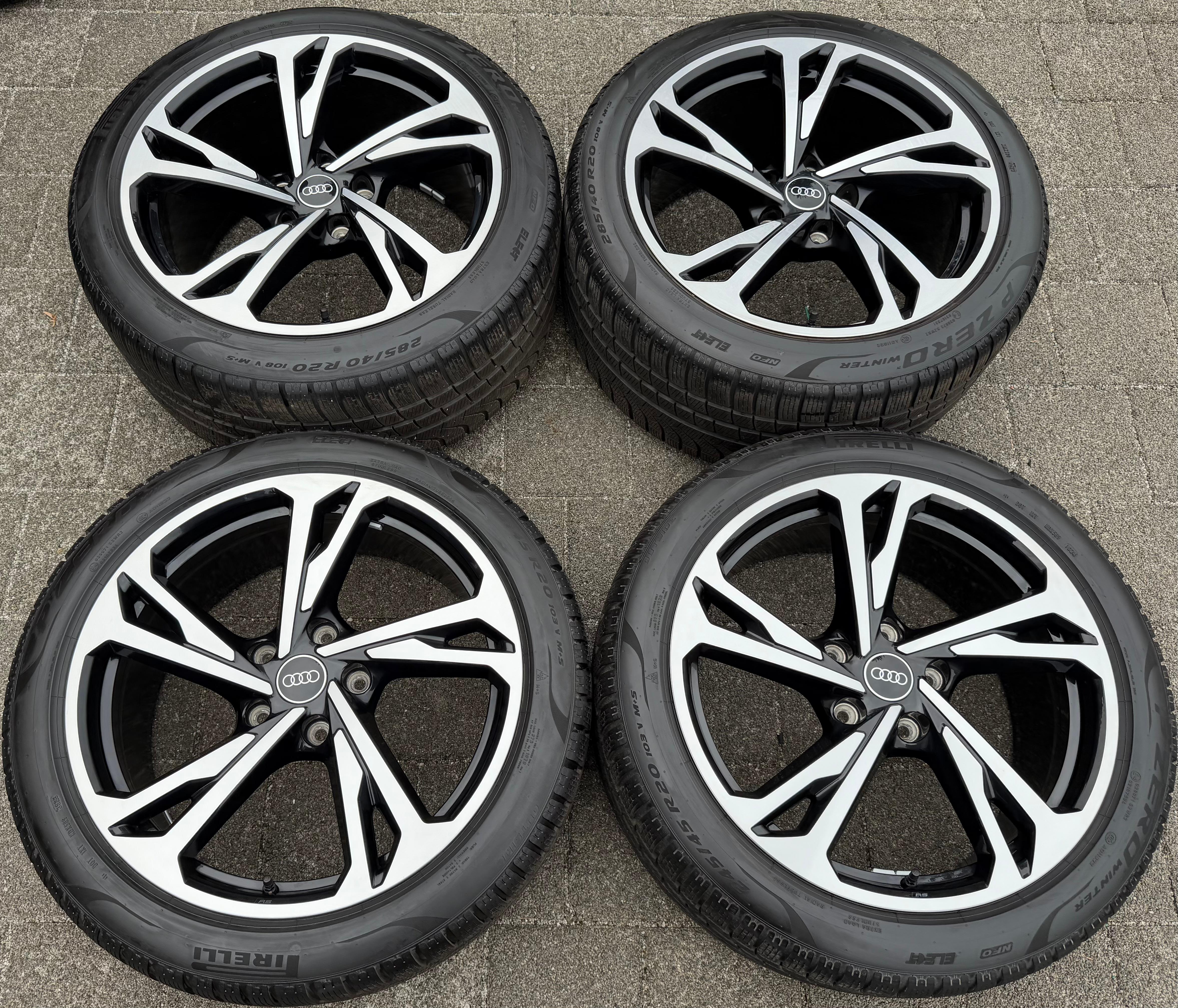 4 ORIGINAL 20" ALU WINTERRÄDER AUDI ETRON E-TRON GT 4J3601025AM 4J3601025AL