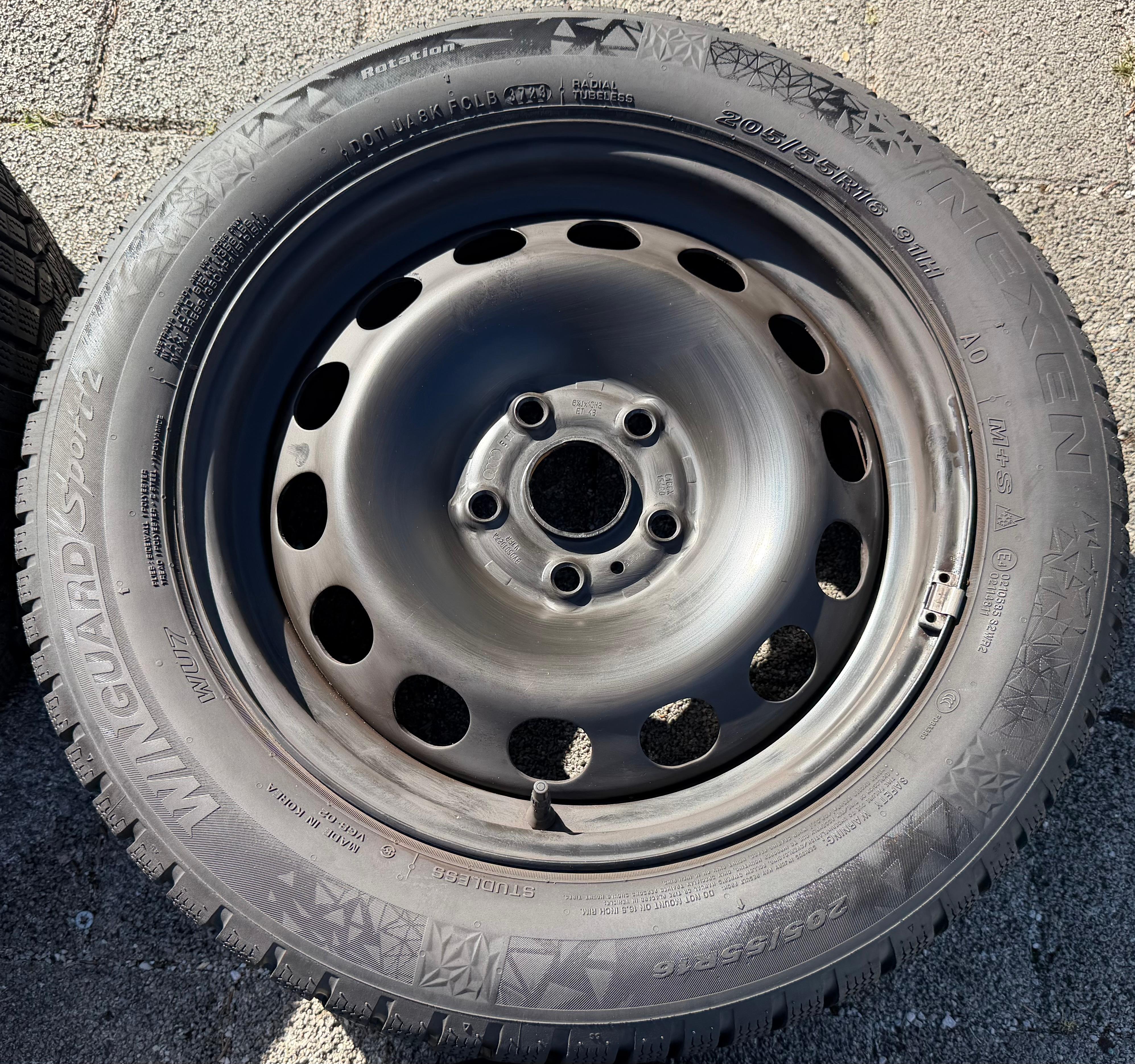 4 ruedas de invierno Audi A3 8V Sportback Cabrio 205/55R16 91H Nexen 8V0601027A 2023