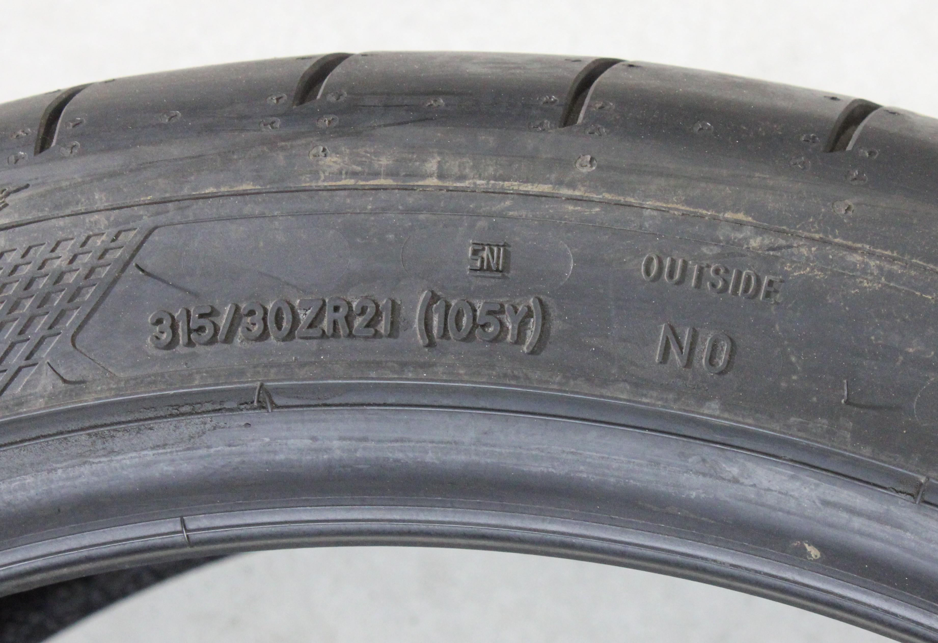 1 x 315/30R21 105Y Sommerreifen Goodyear Eagle F1 Super Sport P NO Volles Profil 2021