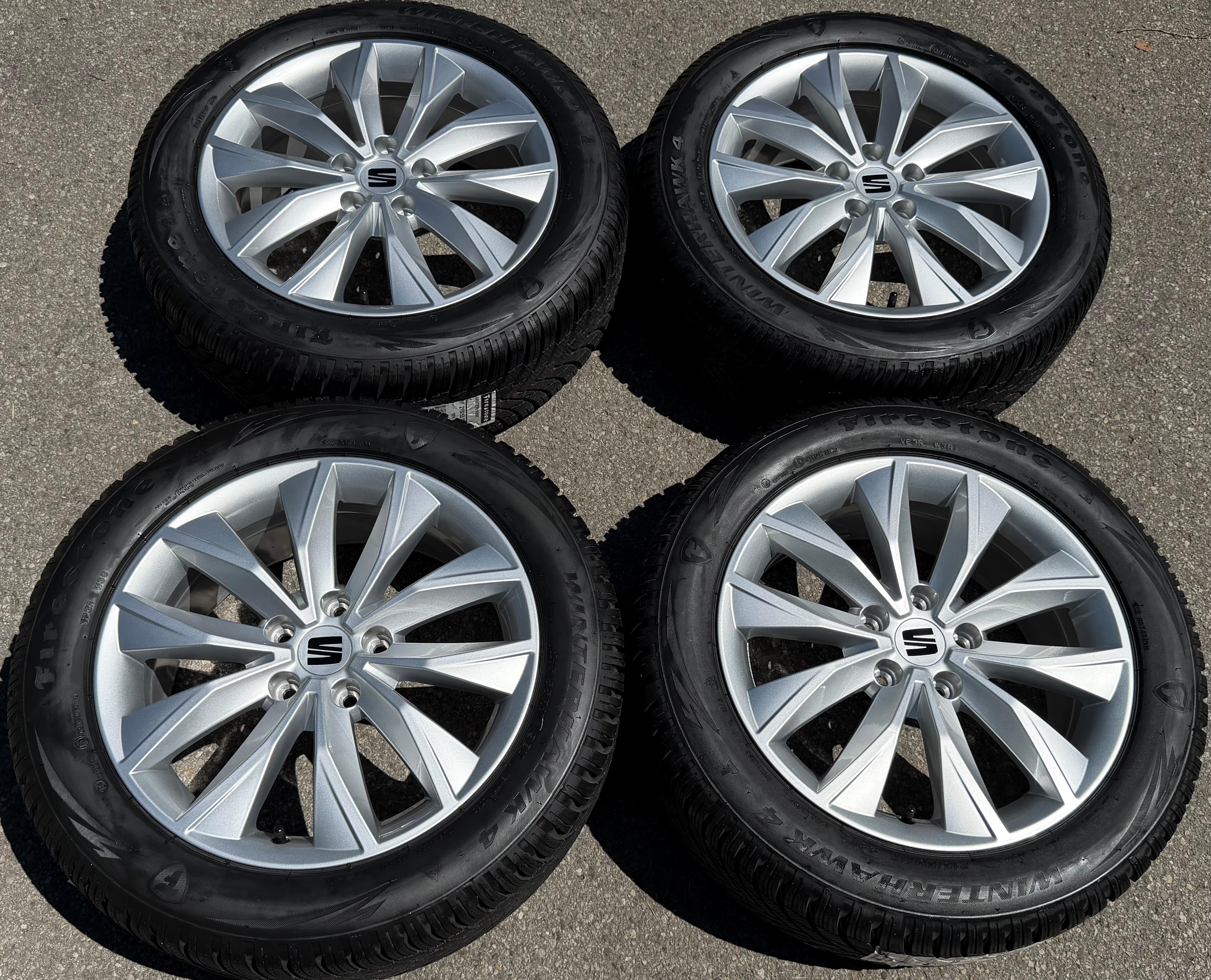 4 ORIGINAL 17" ALU WINTERRÄDER SEAT ATECA CUPRA 575601025M 215/55R17 98V 2025 NEU