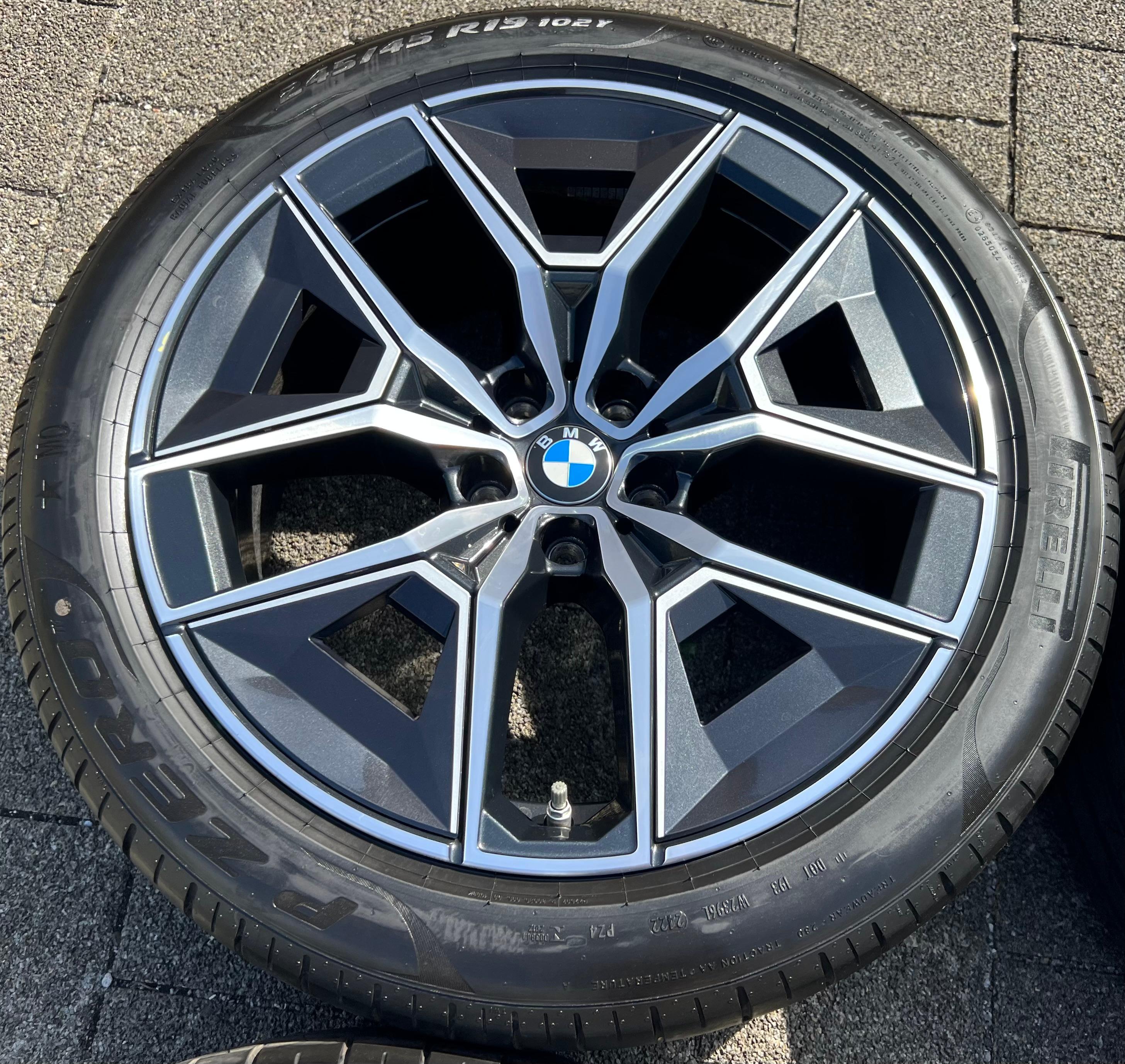 4 ORIGINAL 19" ALU SUMMER WHEELS BMW 5 SERIES i5 G60 G61 STYLIN 934 PIRELLI 2022 FREIHAUS