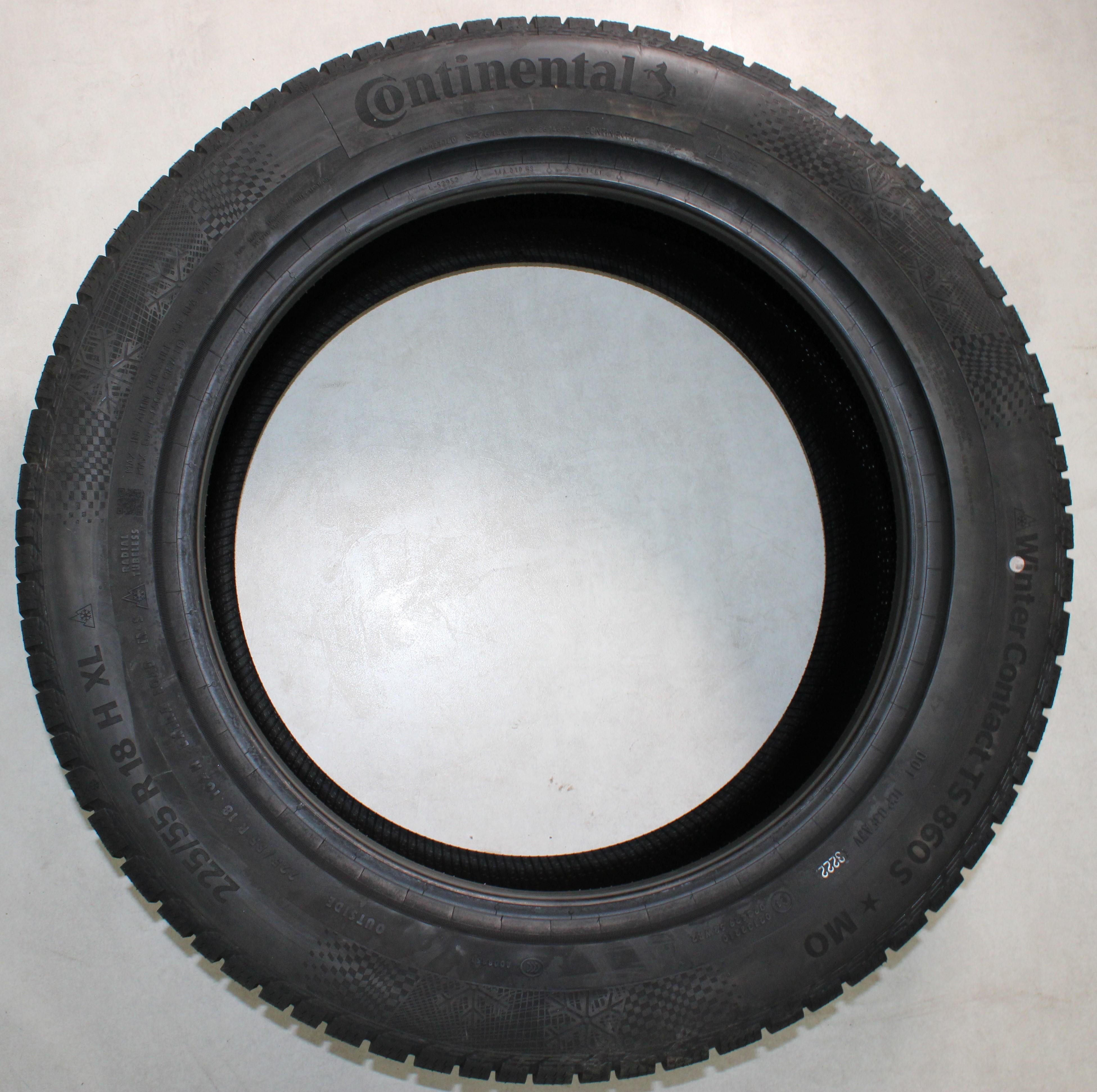 2 x 225/55R18 102H Winterreifen Continental Winter Contact TS860S MO Volles Profil 2022 * NEU