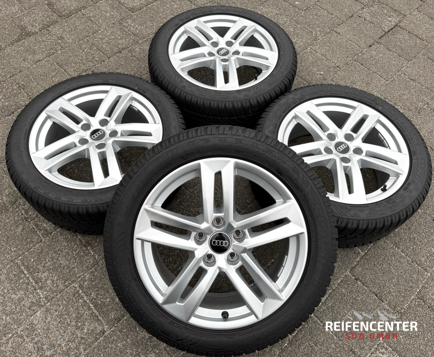 4 originele 17" lichtmetalen winterwielen Audi A4 B9 8W 8W0601025P 225/50R17 98H Dunlop 2024