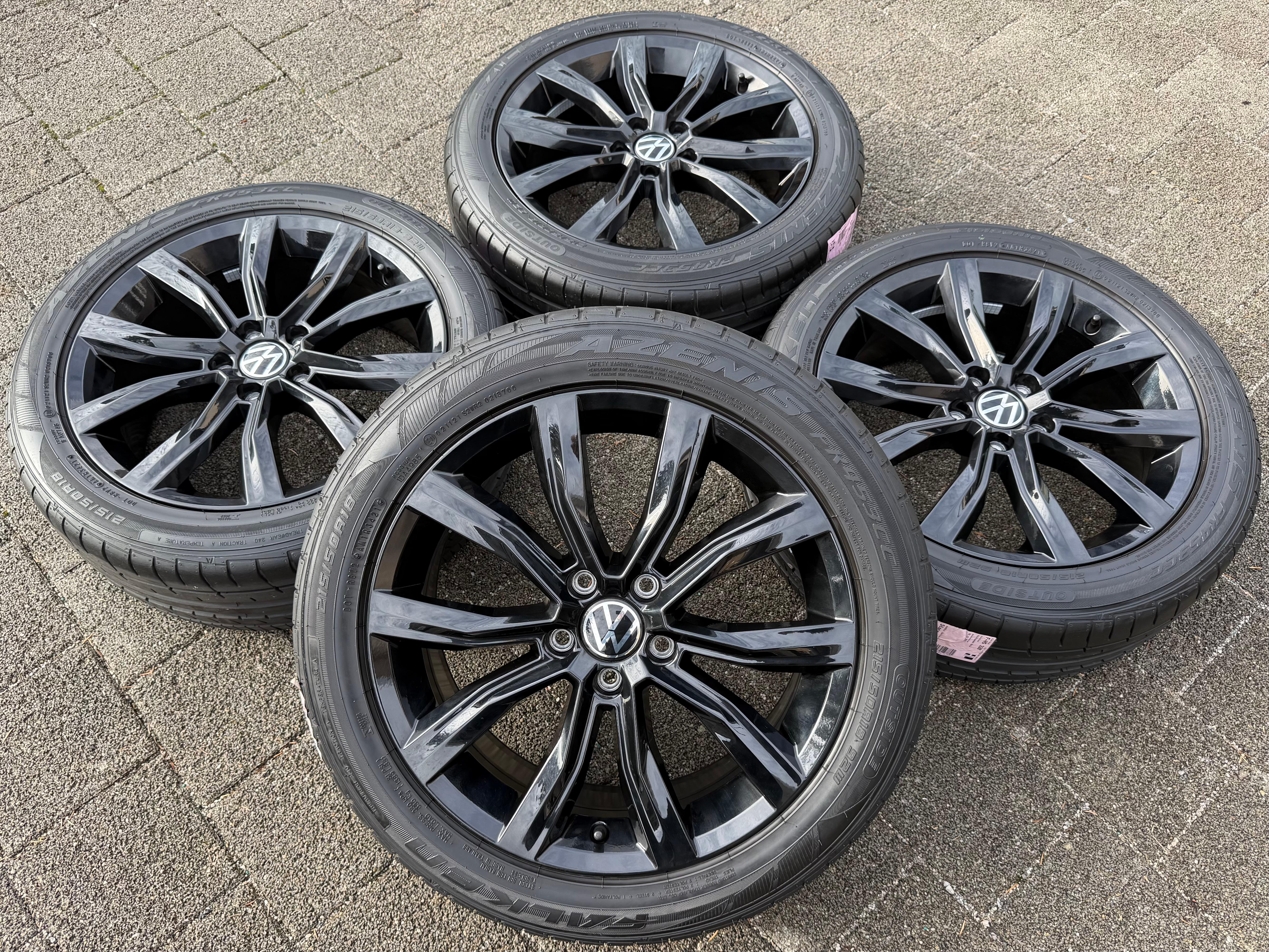 4 Original 18" Alu Sommerräder VW T-Roc A11 2GA601025AB 215/50R18 92W