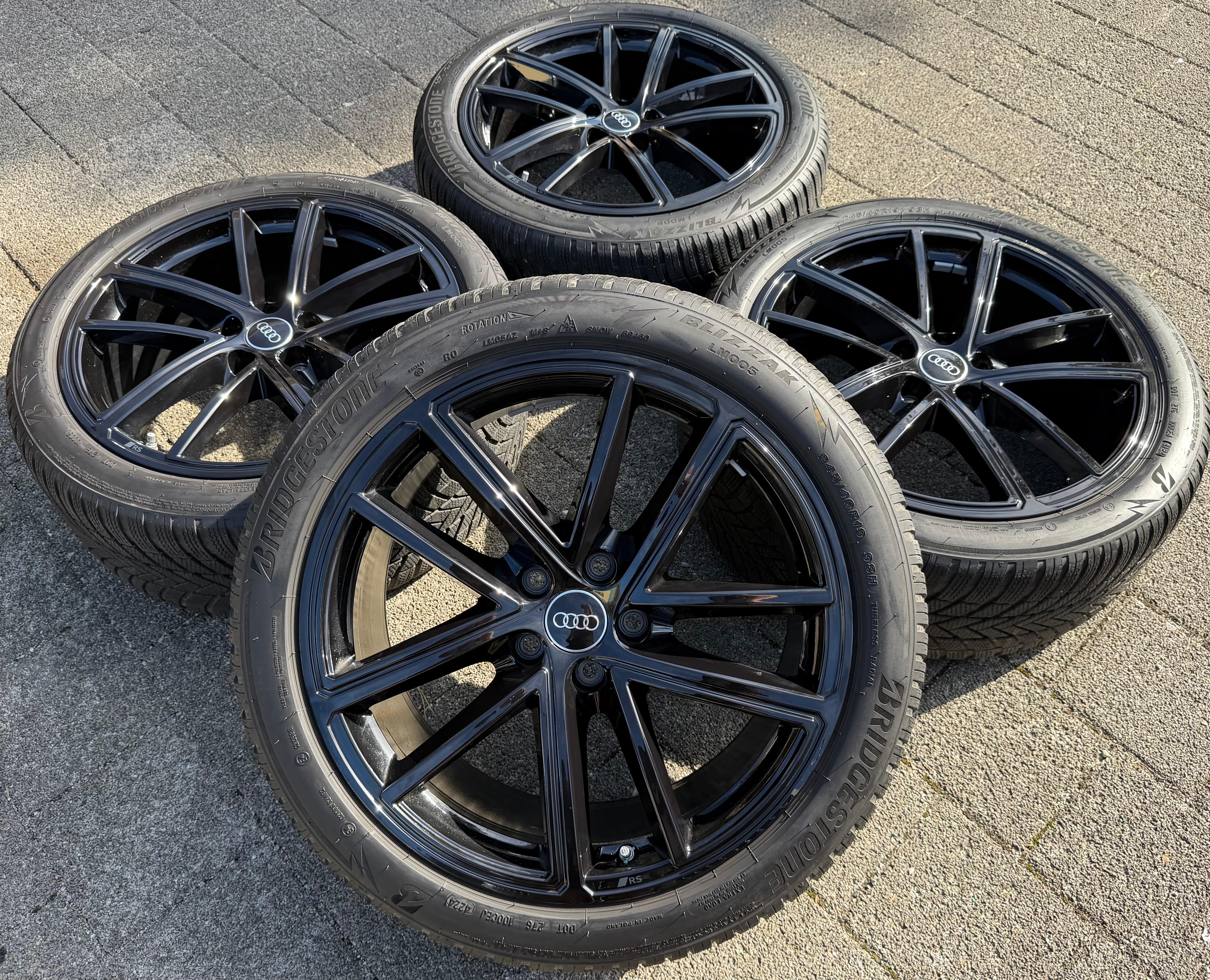 4 ORIGINAL 19" ALU WINTERRÄDER AUDI A5 S5 F2 B10 8B3601025BA 245/40R19 98H 2024