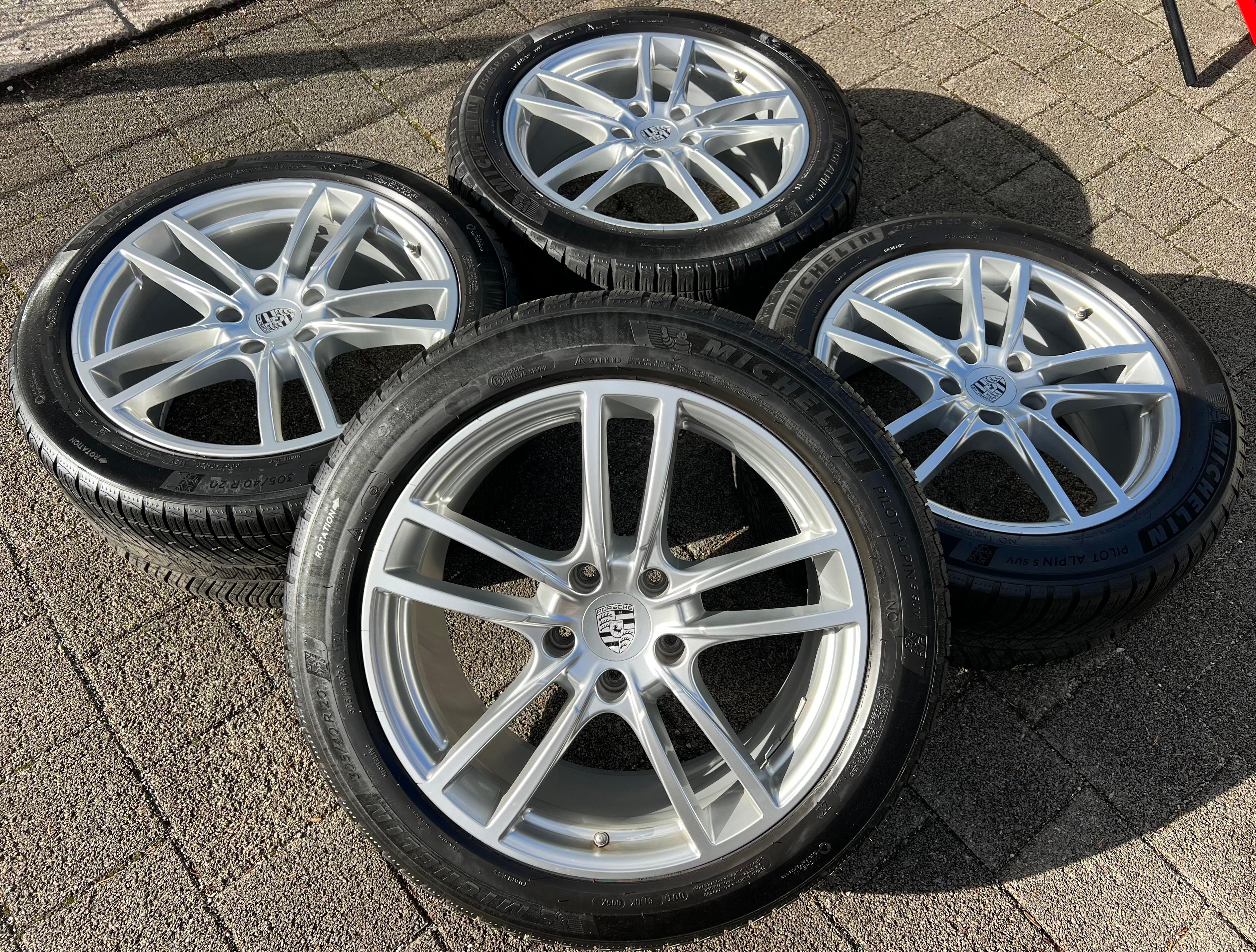 4 ORIGINAL 20" ALU WINTERRÄDER PORSCHE CAYENNE 9YA 9Y0601025F 9Y0601025G RDKS