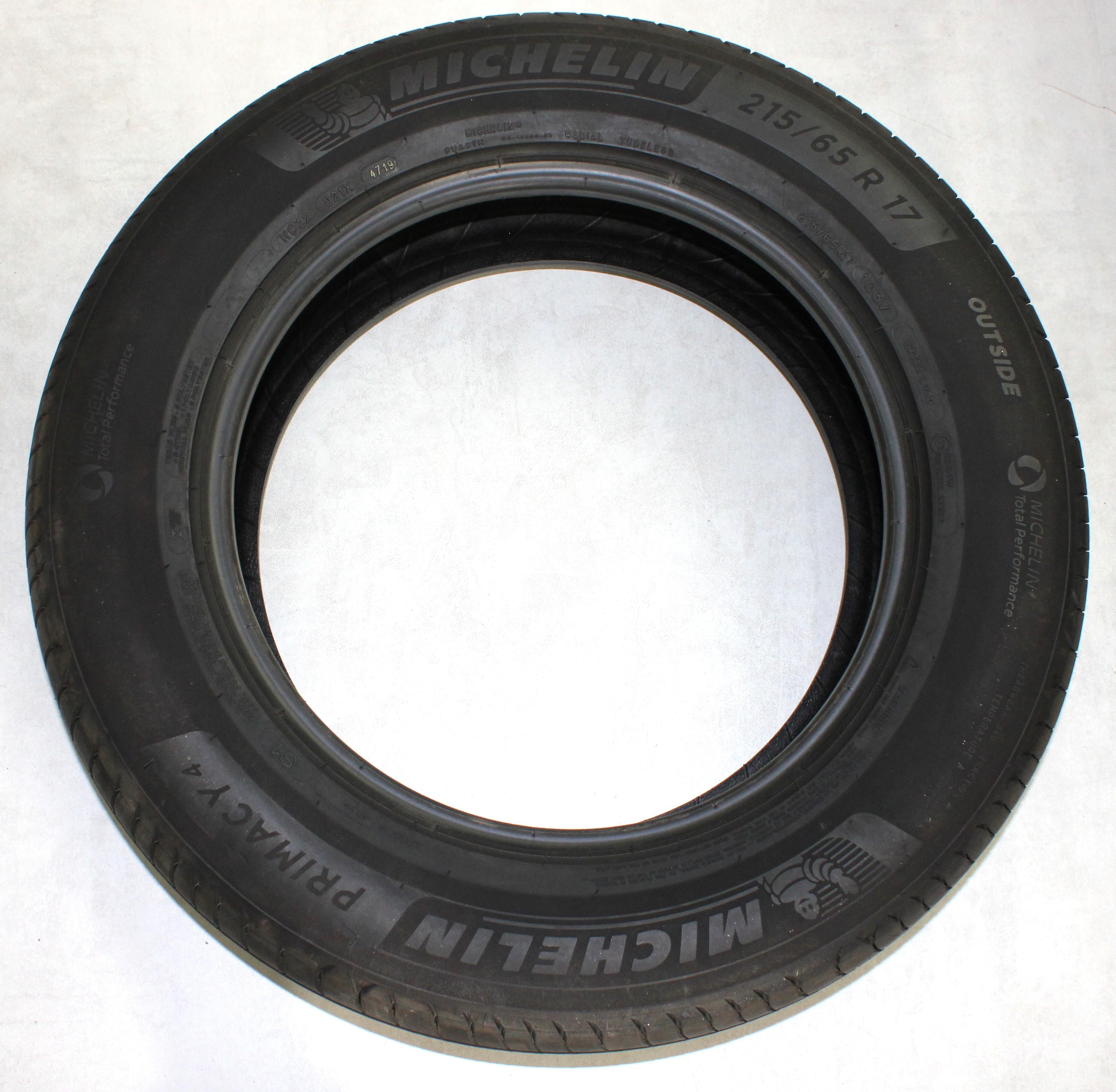 4 x 215/65R17 103V Neumáticos de verano Michelin Primacy 4 S1 6,5 mm 2019 XL