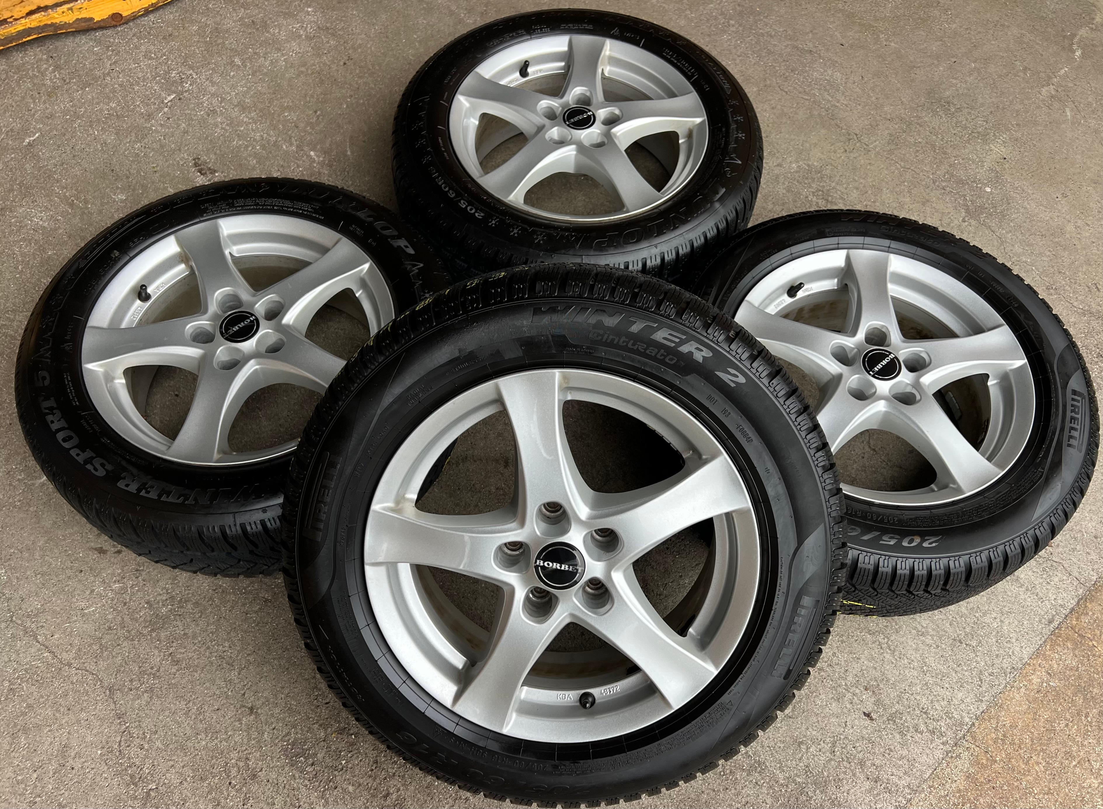 4 cerchi in lega da 16" per VW Golf, Passat, Touran, Caddy, Skoda Octavia, Seat Leon, Audi A3 e A4