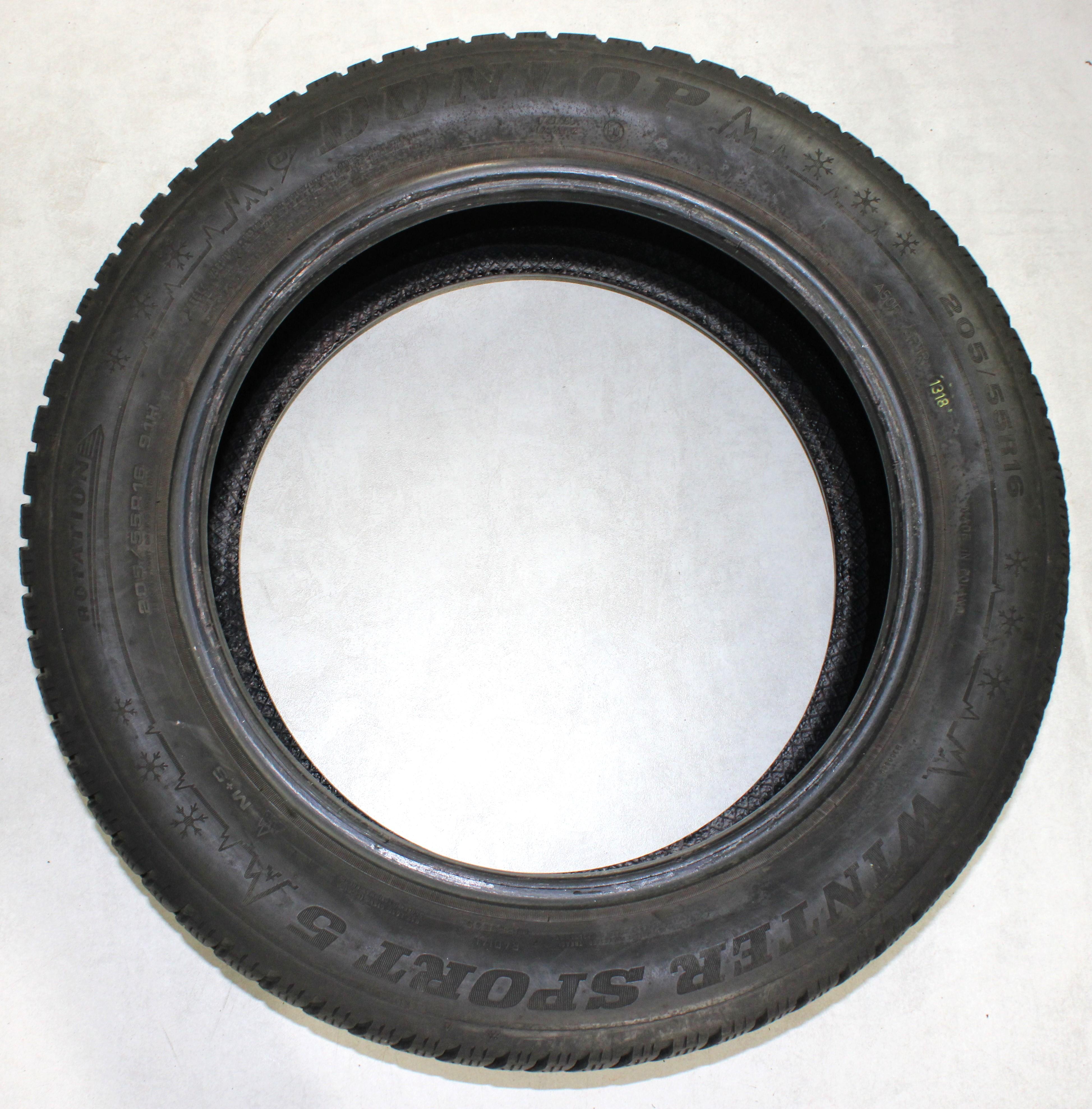 2 x 205/55R16 91H Winterreifen Dunlop  Winter Sport 5 5mm 2018