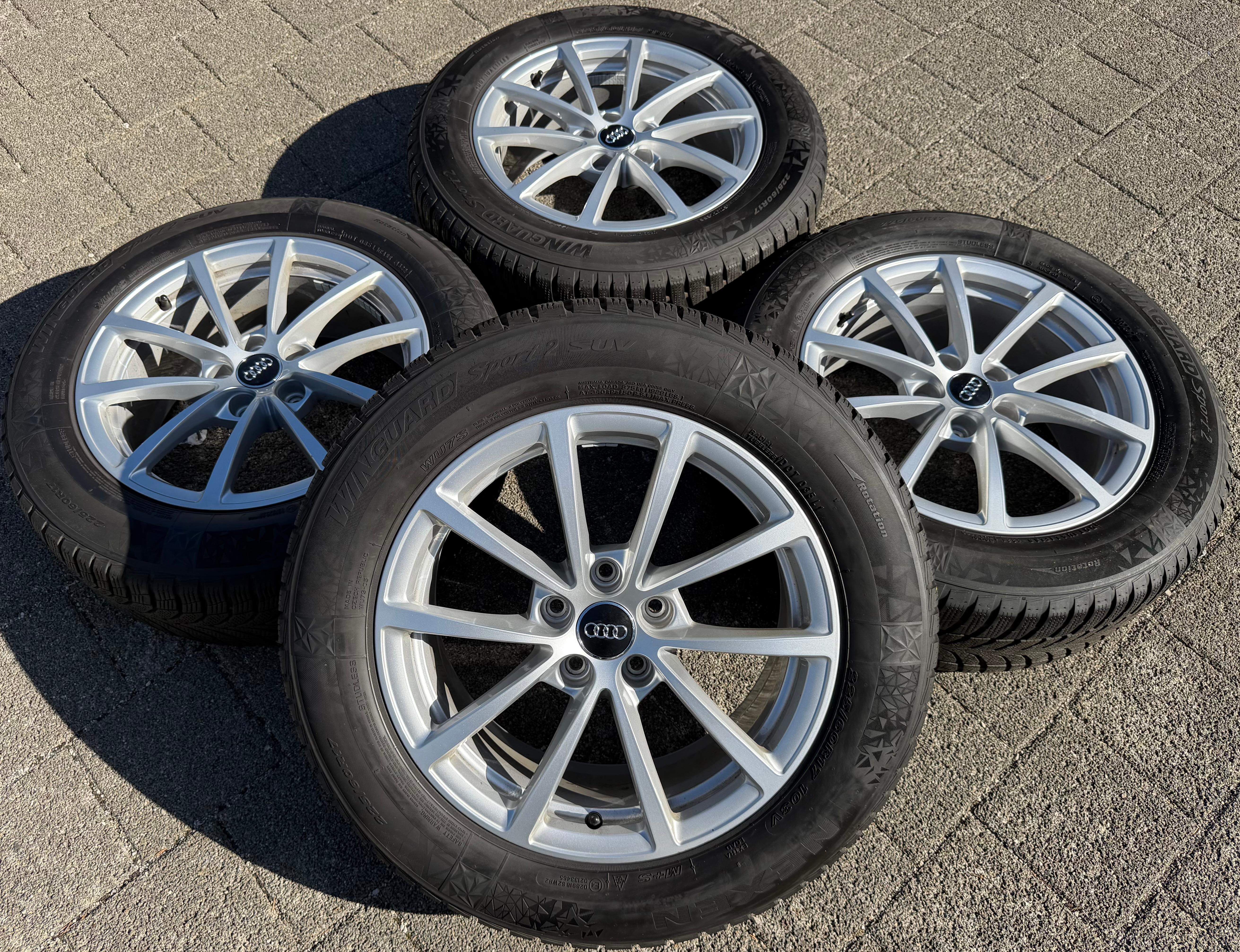 4 Original 17" Alu Winterräder Audi A6 4K C8 F2 225/60R17 99H 4K0601025 NEXEN