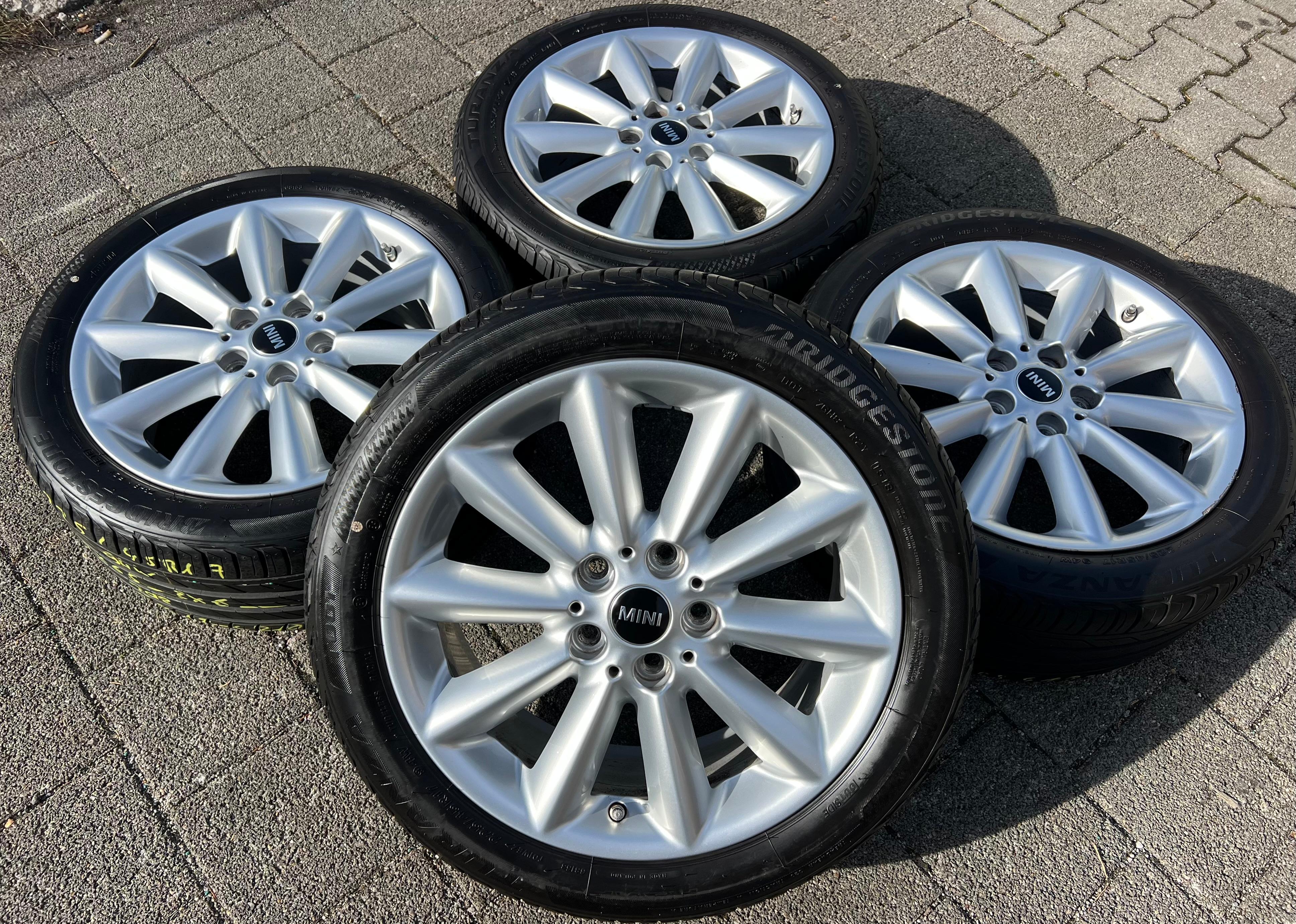 4 ORIGINAL 17" ALU SOMMERRÄDER MINI CLUBMAN F54 BRIDGESTONE RDKS