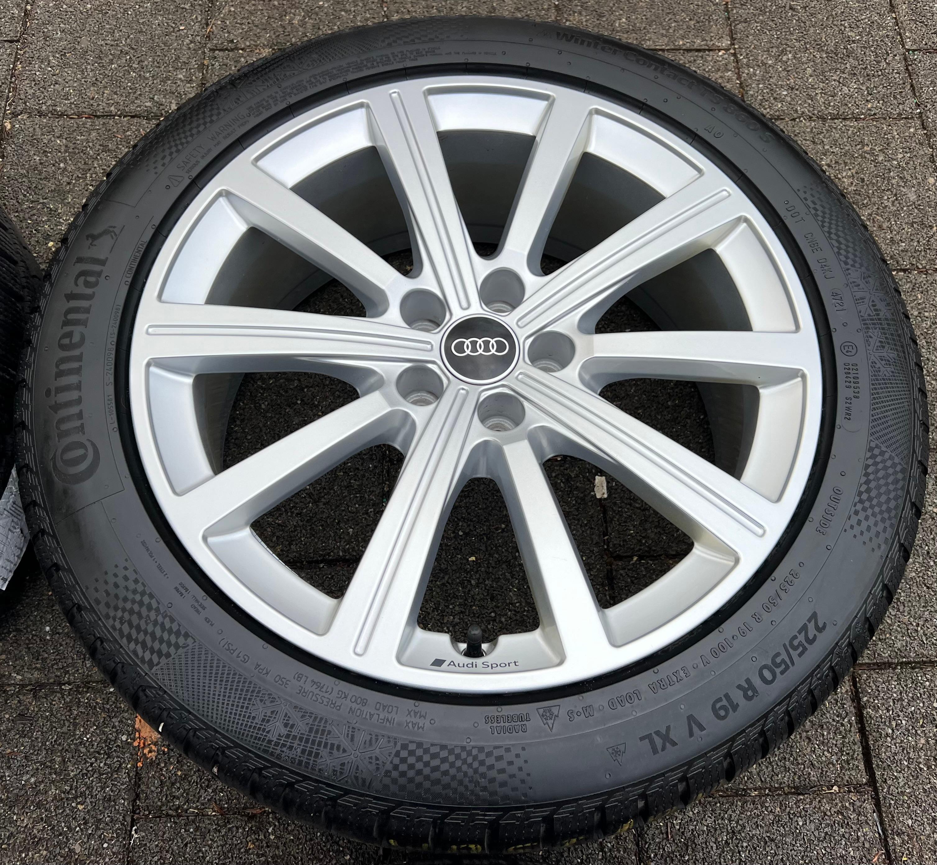 4 ORIGINAL 19" ALU WINTERRÄDER AUDI RSQ3 F3 83A601025BE 225/50R19 100V 2021 FREIHAUS