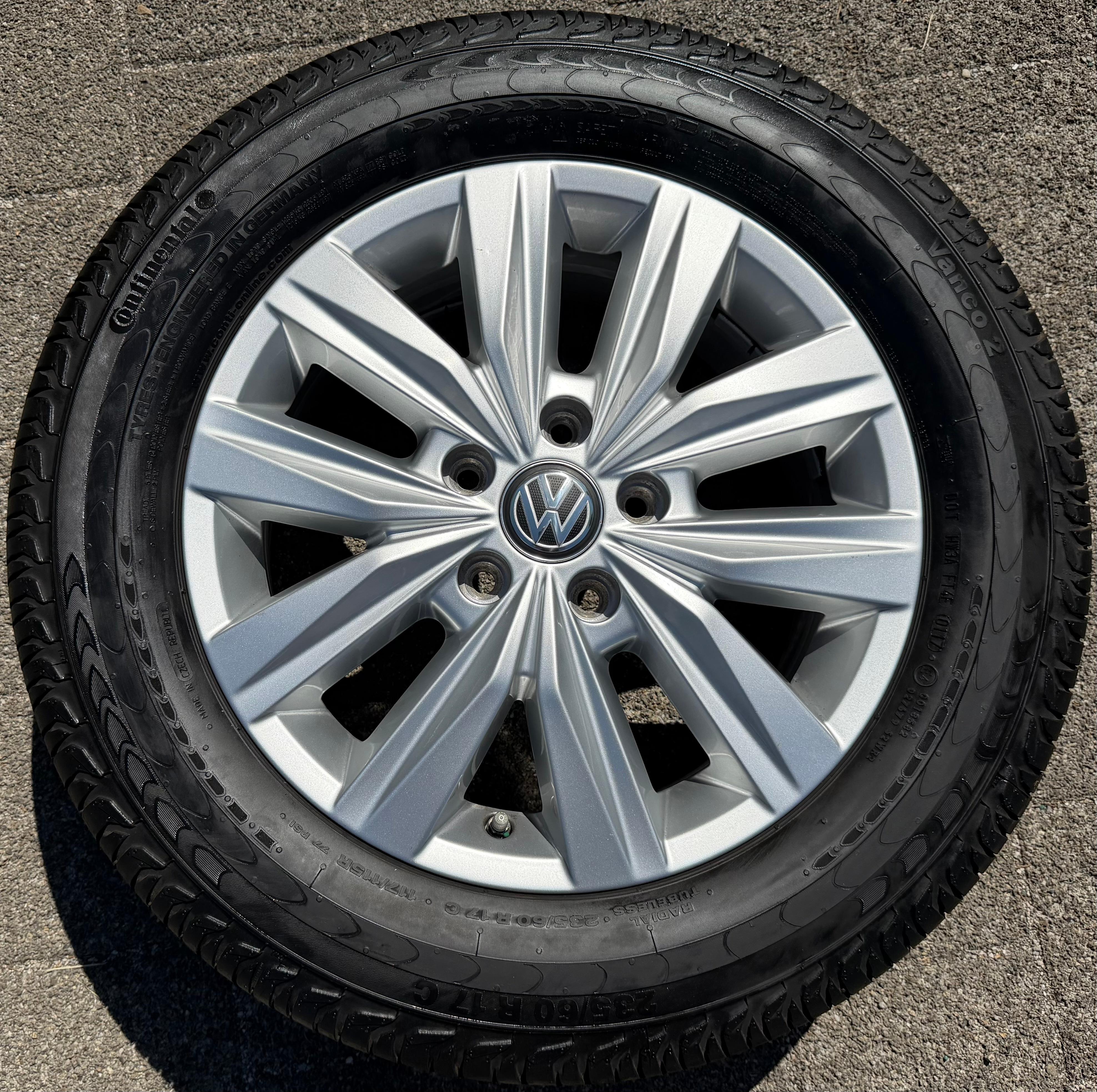 1 x ORIGINELE 17" ALUMINIUM VELG VW CRAFTER 2N0601025A 6,5x17 ET60 LISMORE GRATIS THUISBEZORGING