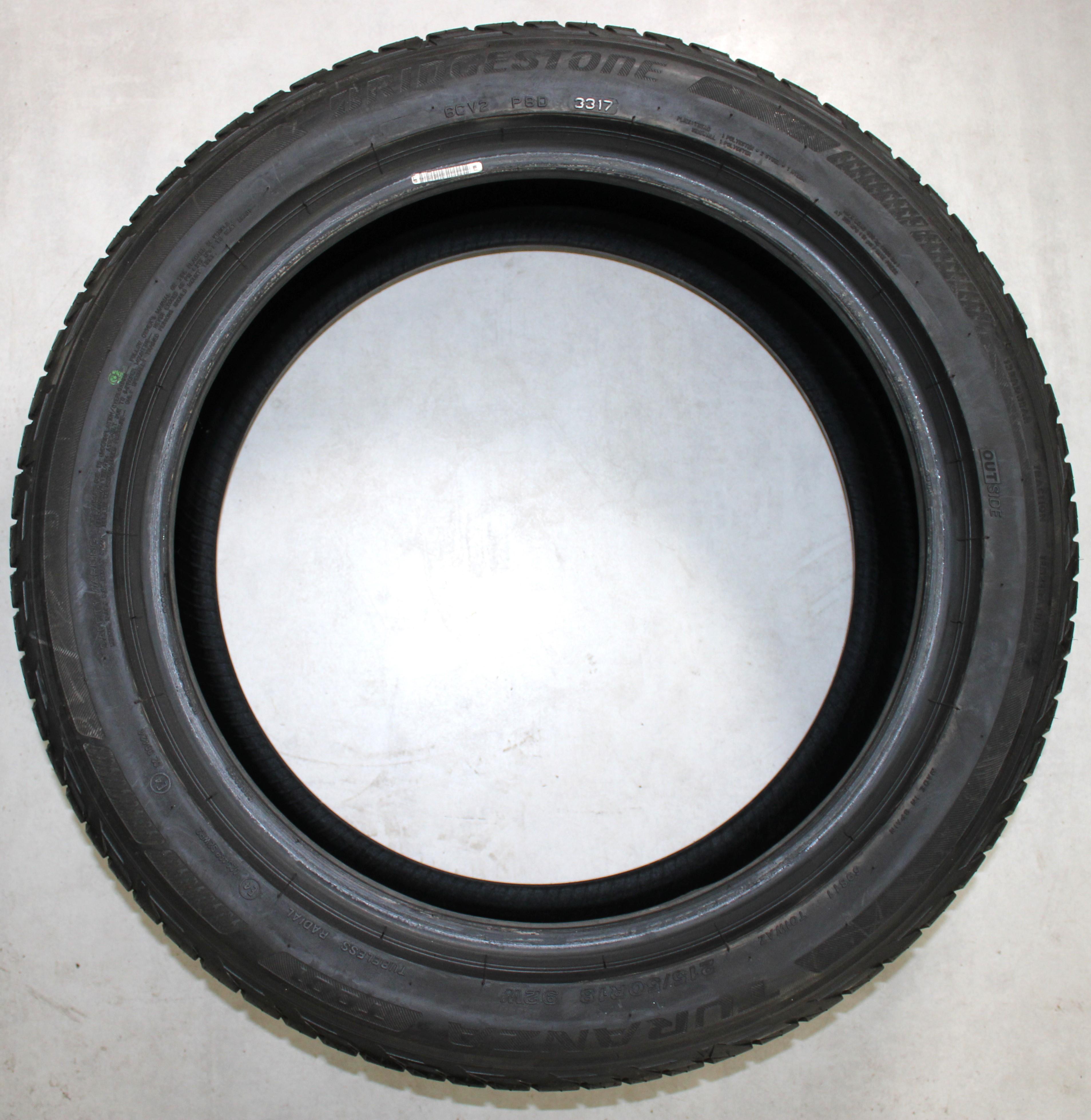 2 x 215/50R18 92W Sommerreifen Bridgestone Turanza T001 6,5-7mm 2017